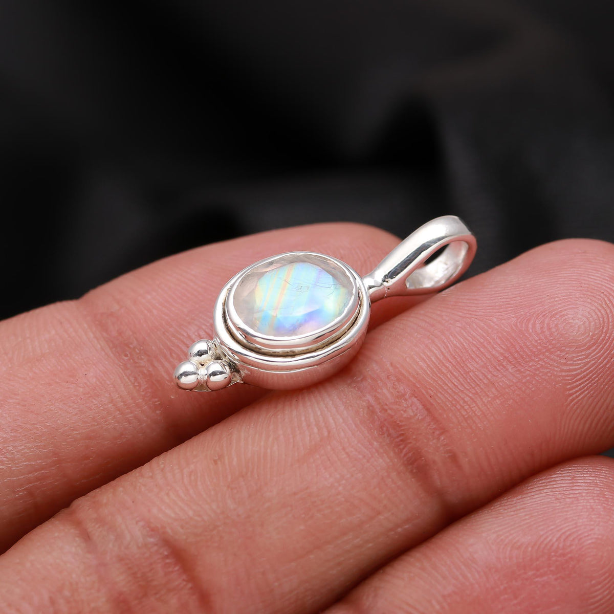 Sterling Silver Moonstone Pendant
