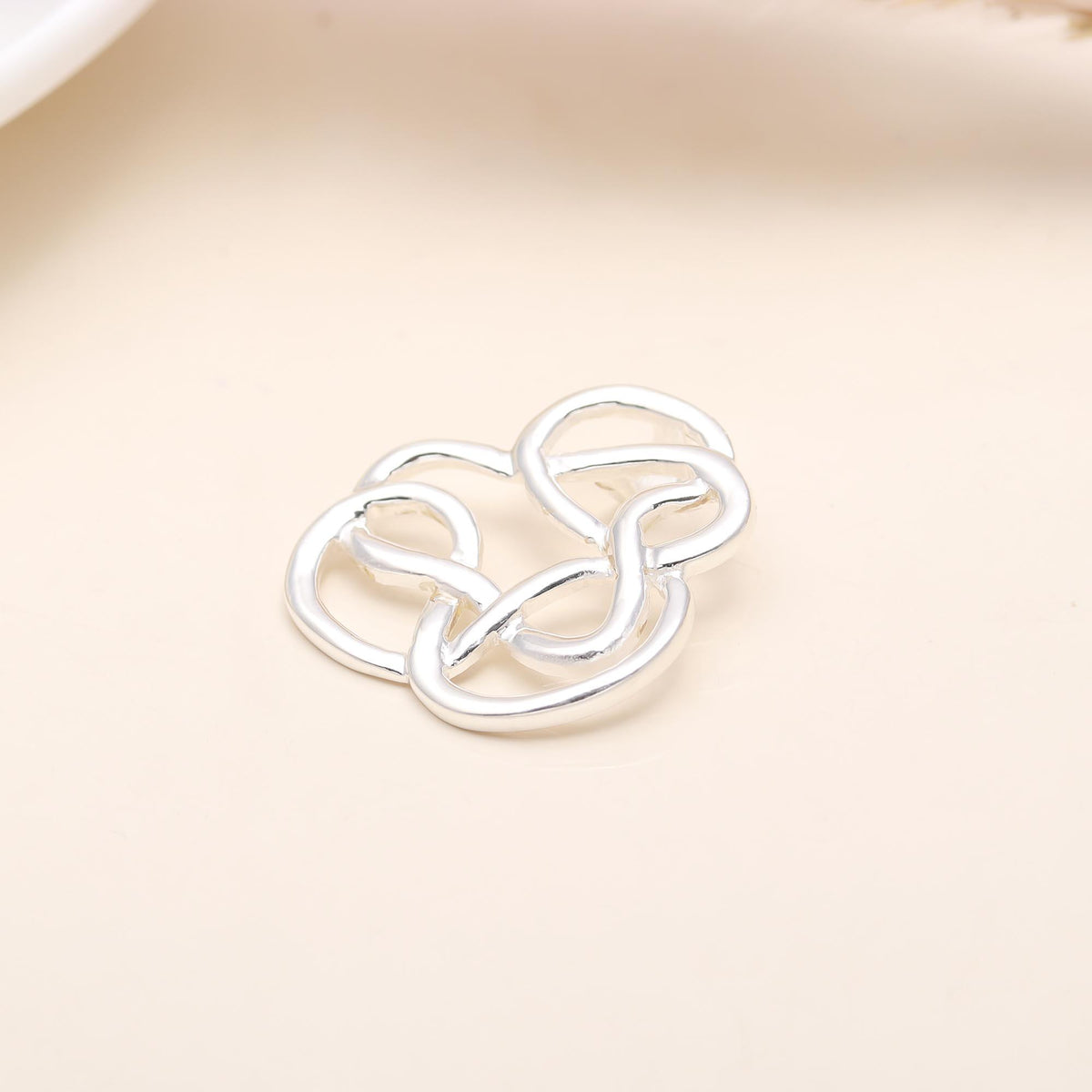 The Endless Knot: Open Celtic Infinity Knot Silver Pendant