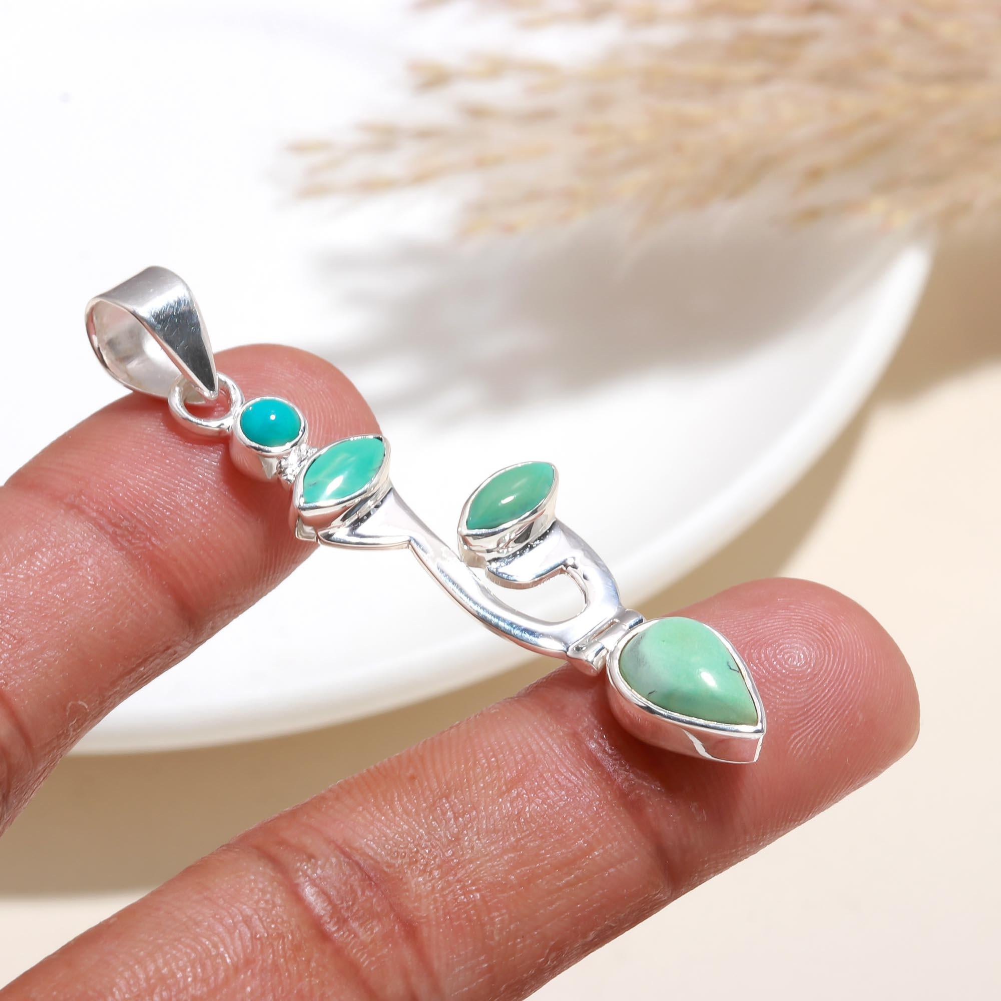 The Vine Drop Turquoise : Drop Pendant