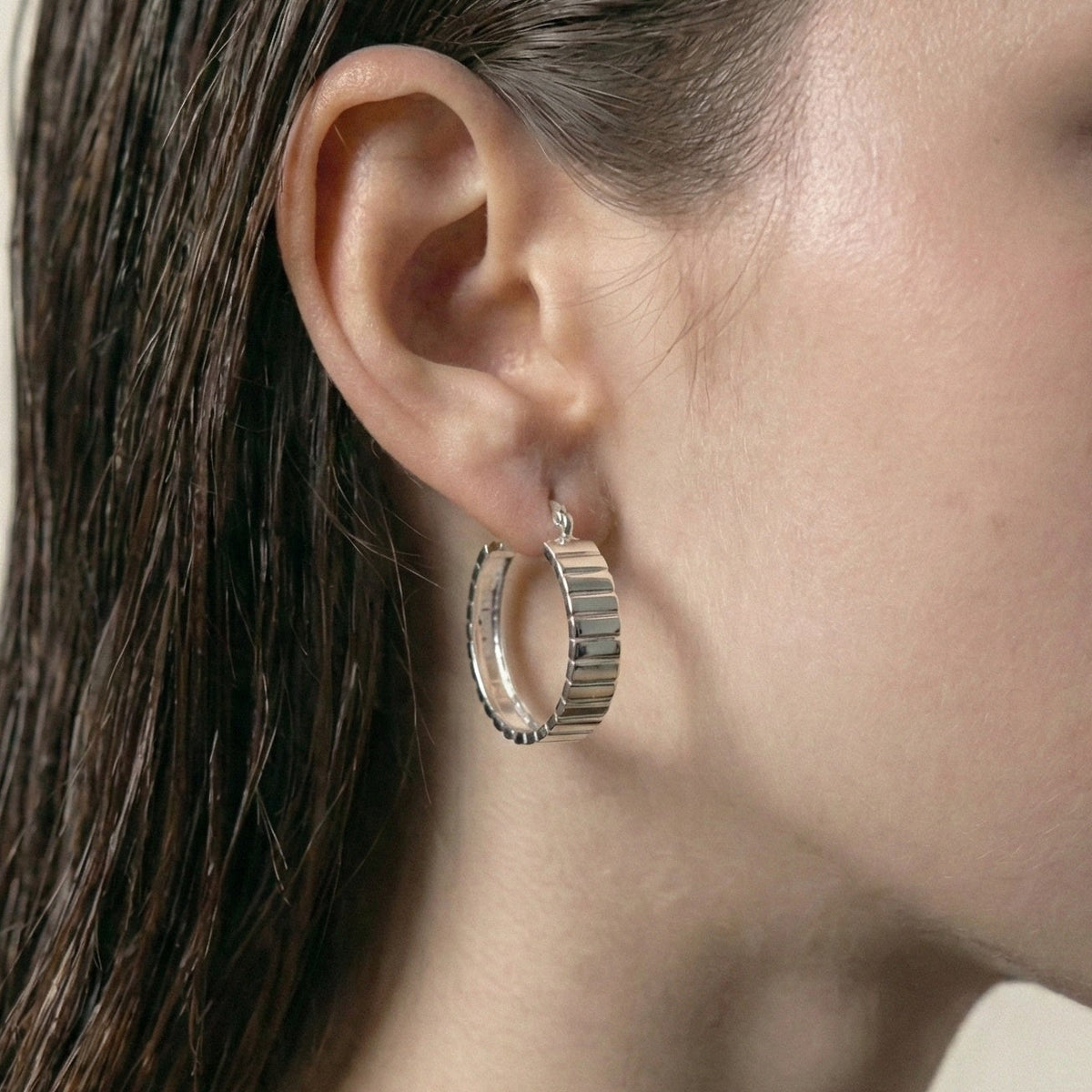 Sterling Silver Classic Hoop Earrings