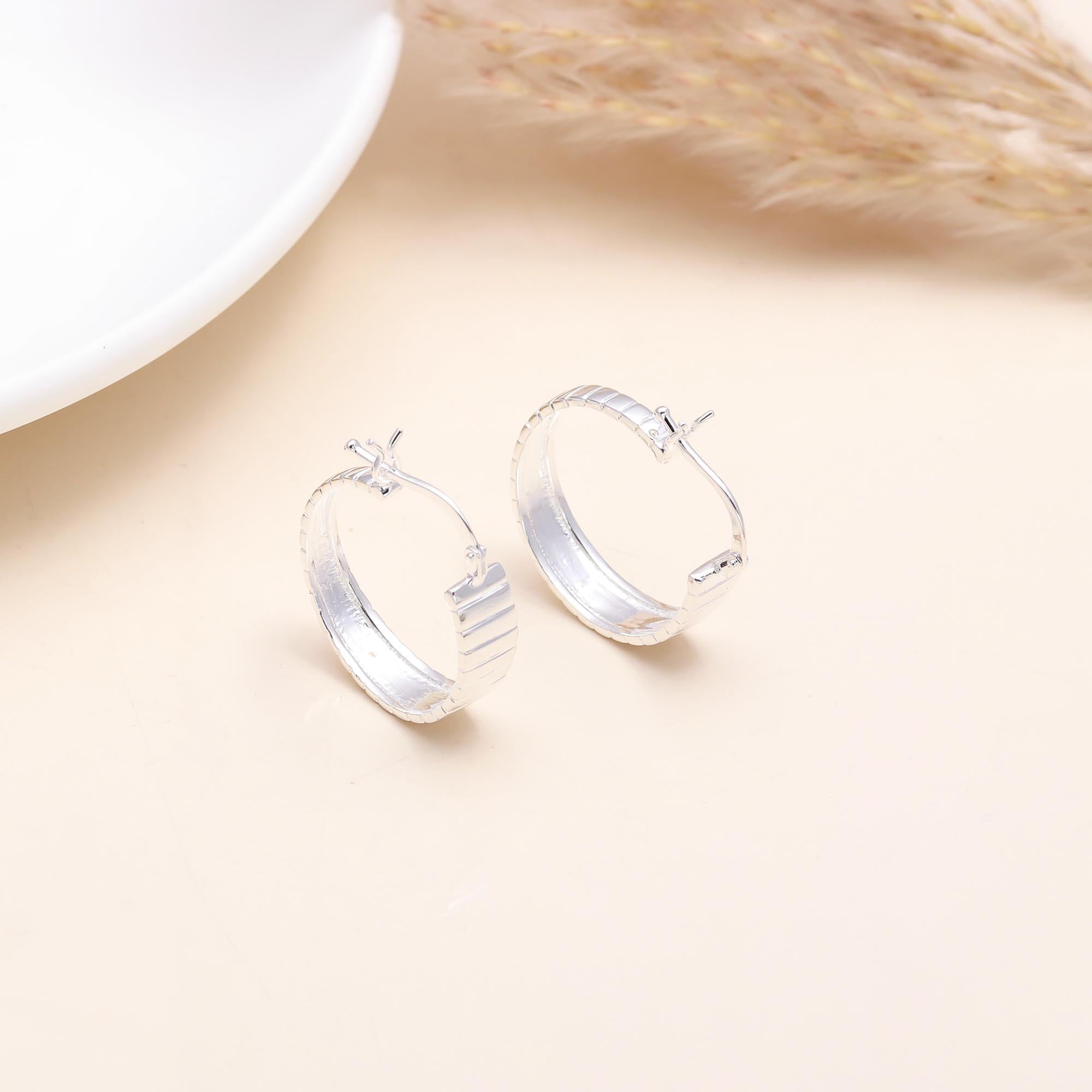 Sterling Silver Classic Hoop Earrings