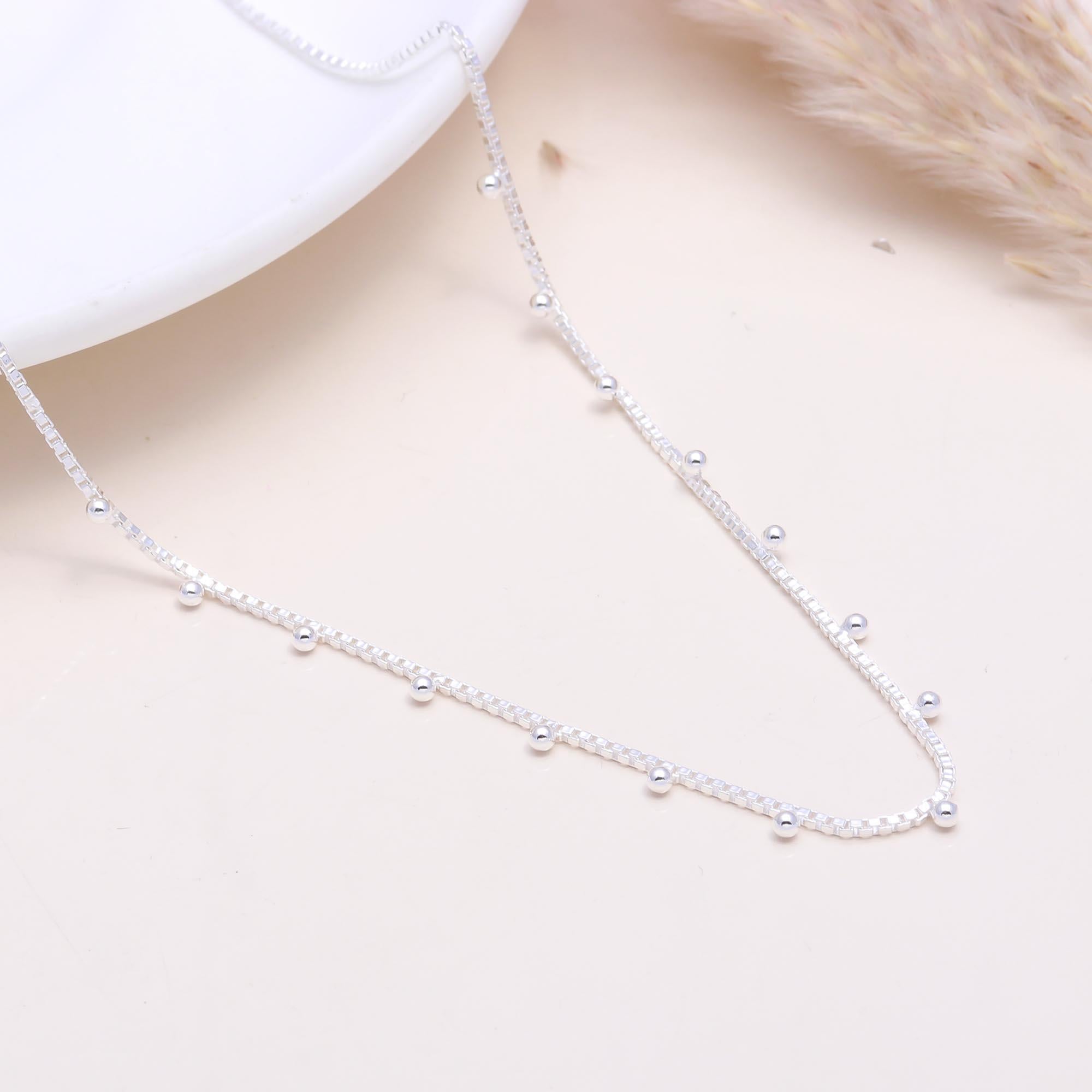 925 Silver Box Chain Necklace
