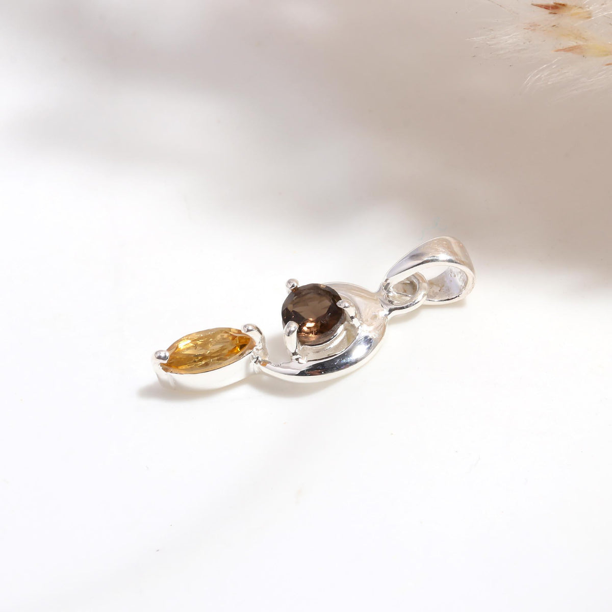The Celestial Duo: Abstract Dainty Charm