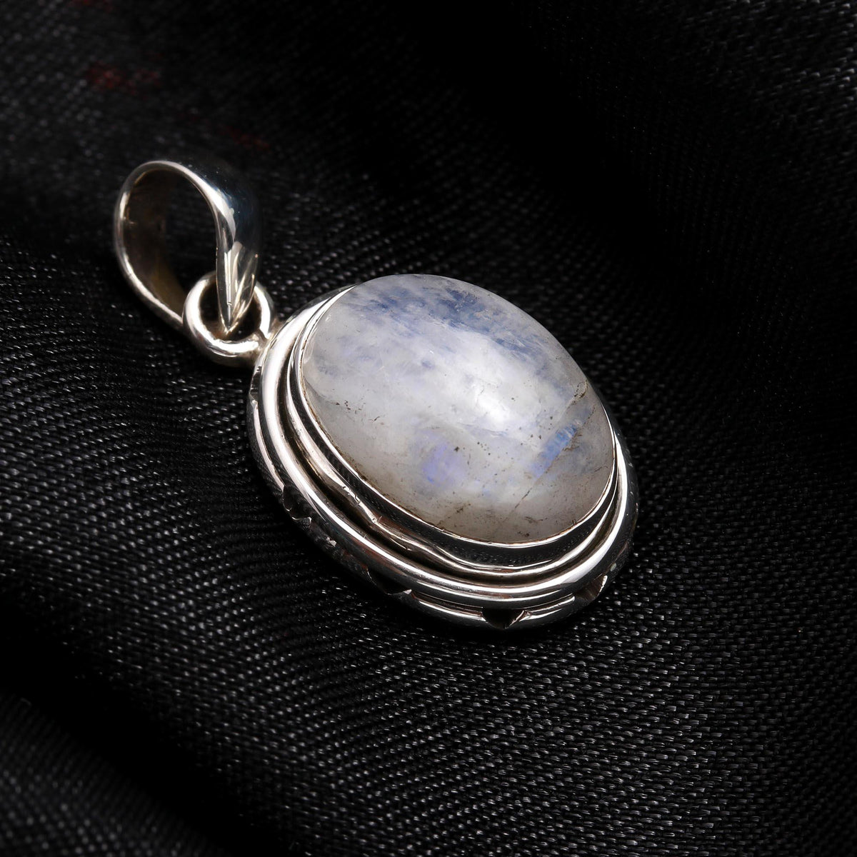 The Ethereal Moonstone: Bold Rainbow Moonstone Pendant