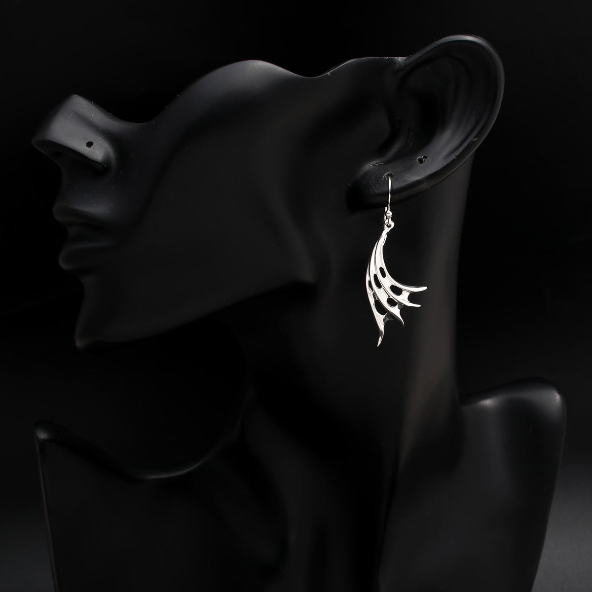 925 Silver Wing-Shaped Dangle Earrings