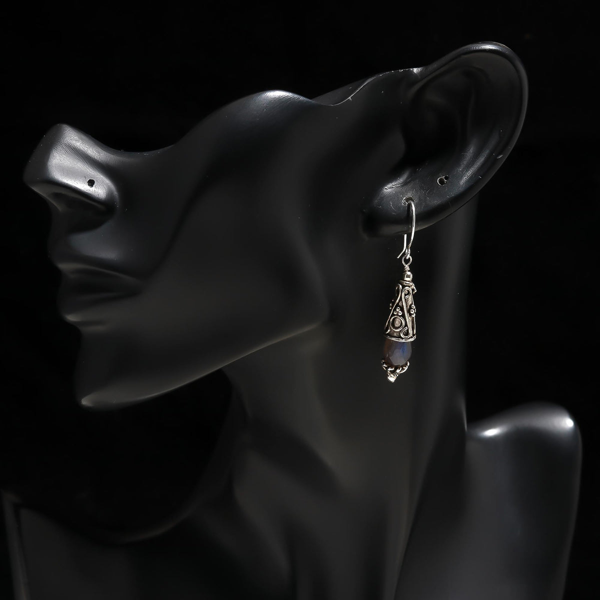 925 Silver Labradorite Dangle Earrings