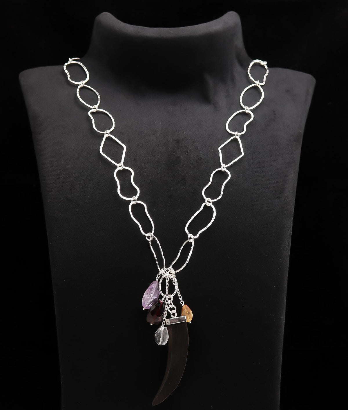 925 Silver Horn Pendant Necklace