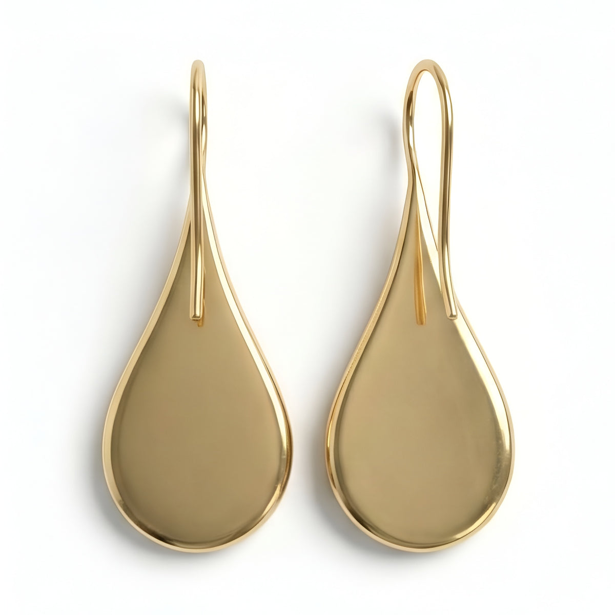 The Bastet Teardrop: Cat Silhouette Drop Earrings