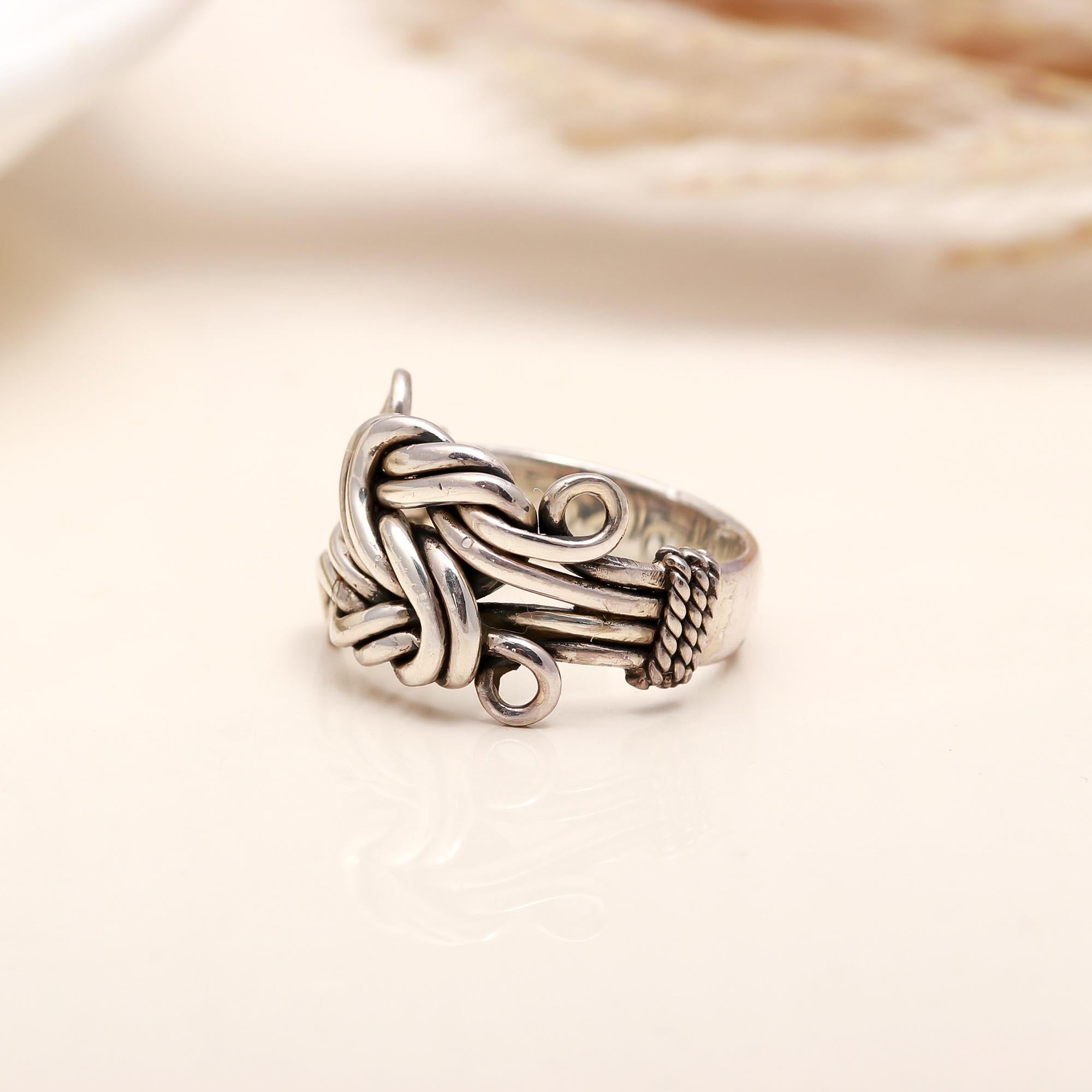 The Eternal Knot: Silver Celtic Style Ring