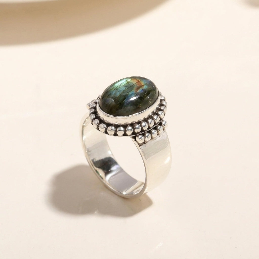 925 Silver Oval Turquoise Ring