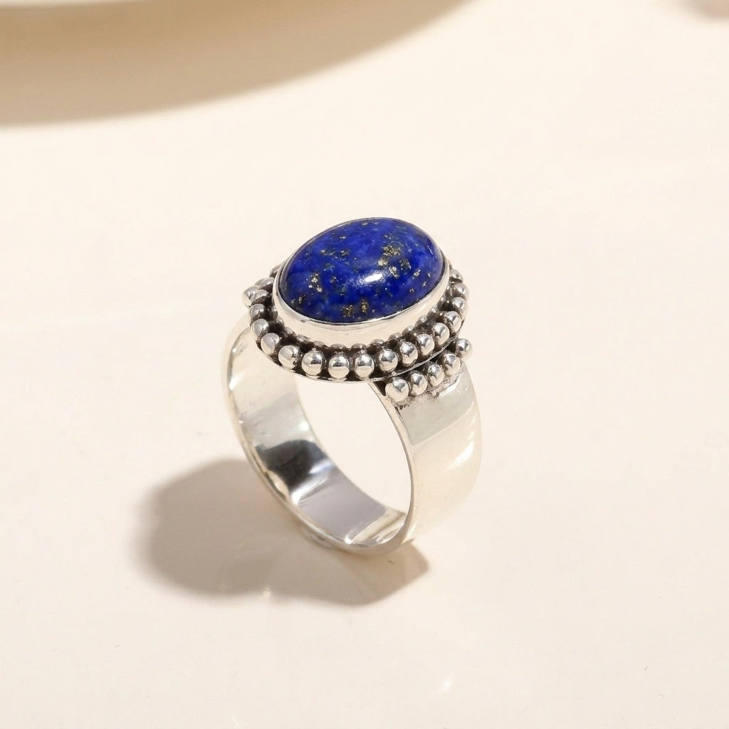 925 Silver Oval Turquoise Ring