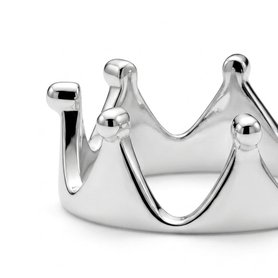 The Royal Tiara : Sterling Silver Band Ring