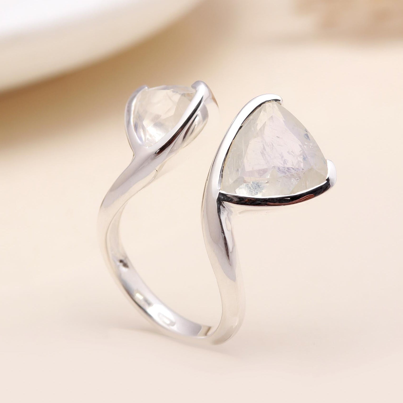 The Twin Peaks: Adjustable Open Bypass Ring