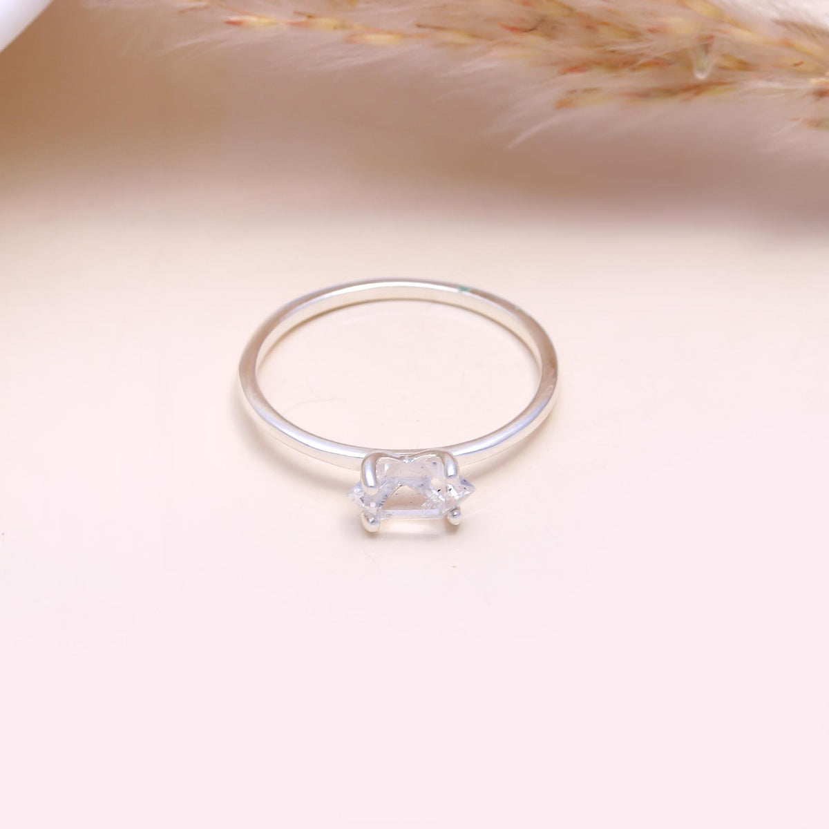 The Raw Crystal: Raw Herkimer Diamond Ring