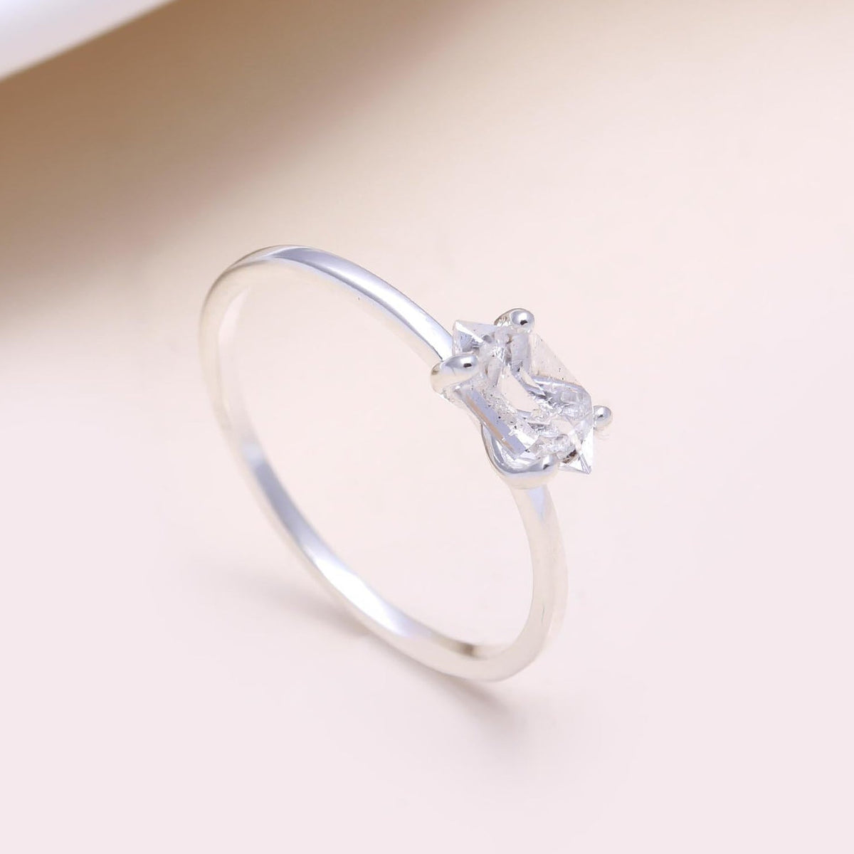 The Raw Crystal: Raw Herkimer Diamond Ring