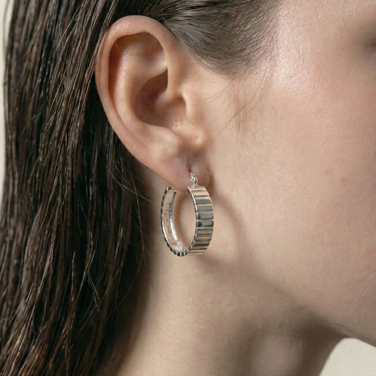 Sterling Silver Classic Hoop Earrings