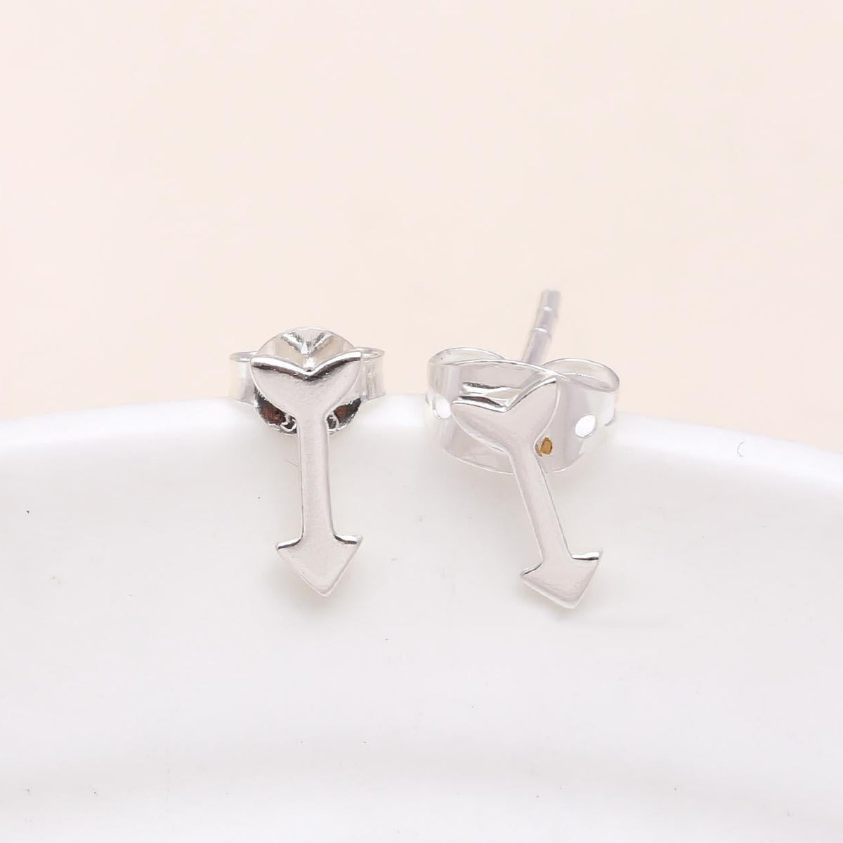 925 Sterling Silver Arrow Stud Earrings