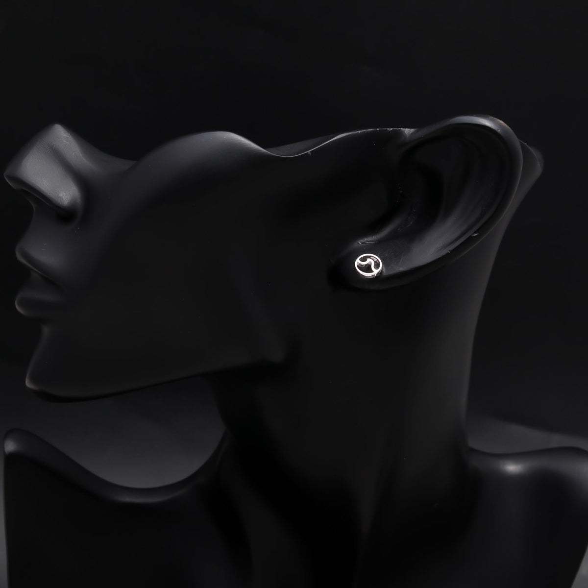 925 Sterling Silver Wave Stud Earrings