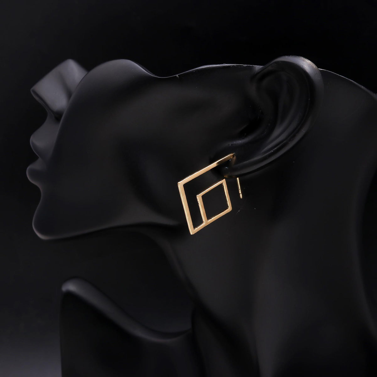The Golden Leaf: Charm Dangle Hoop Earrings