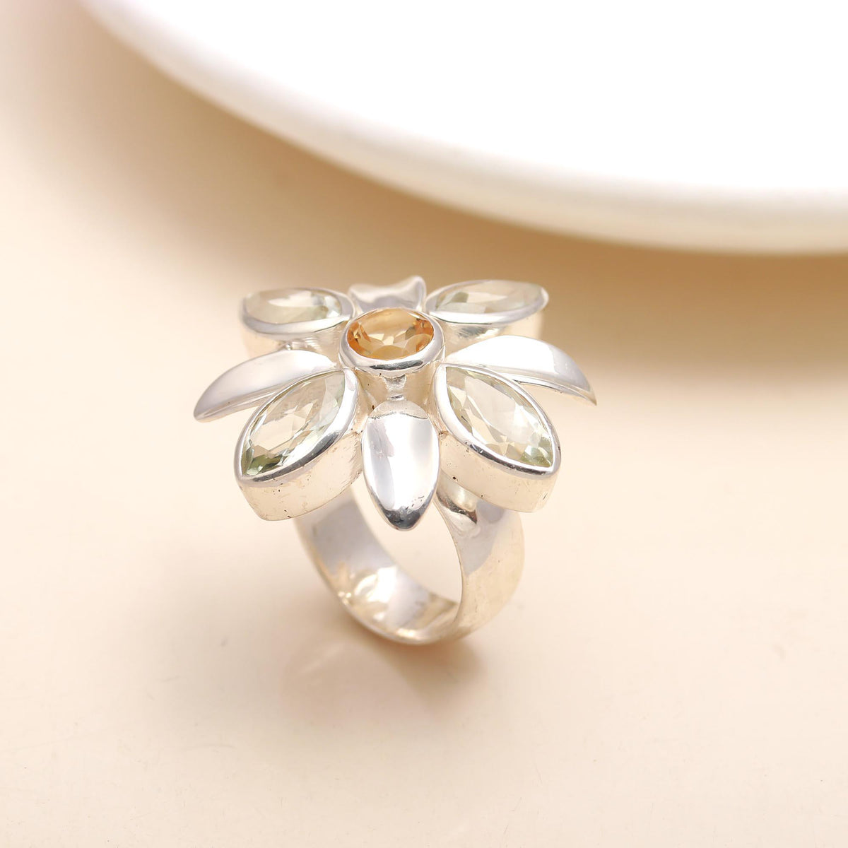 925 Silver Floral Ring