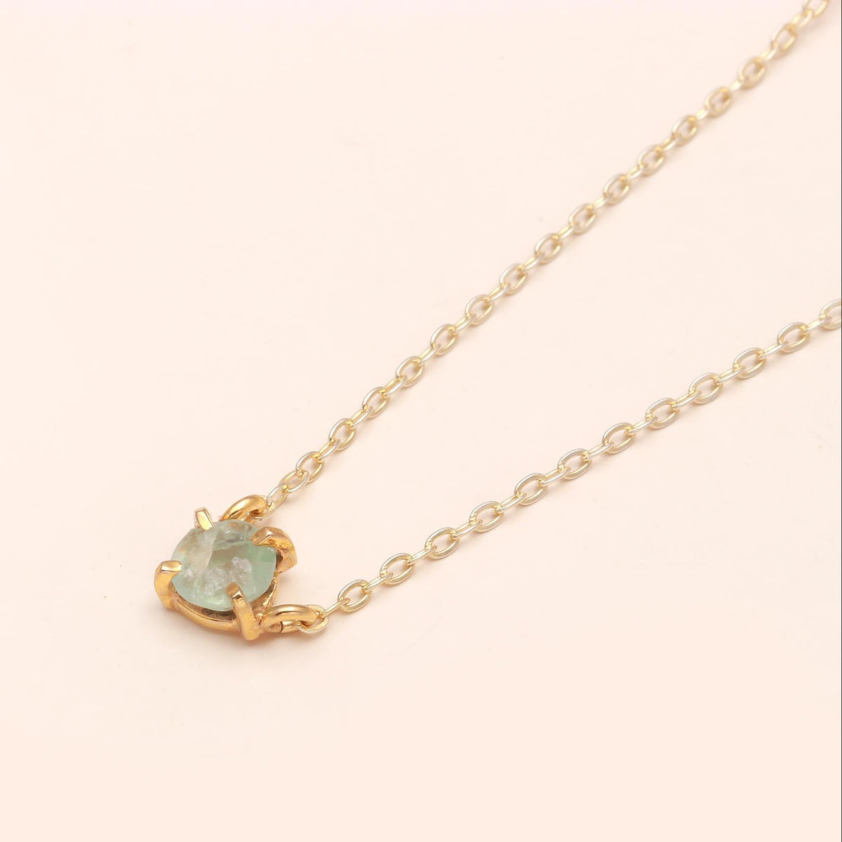 The Earth Nugget: Minimalist Gold Pendant Necklace