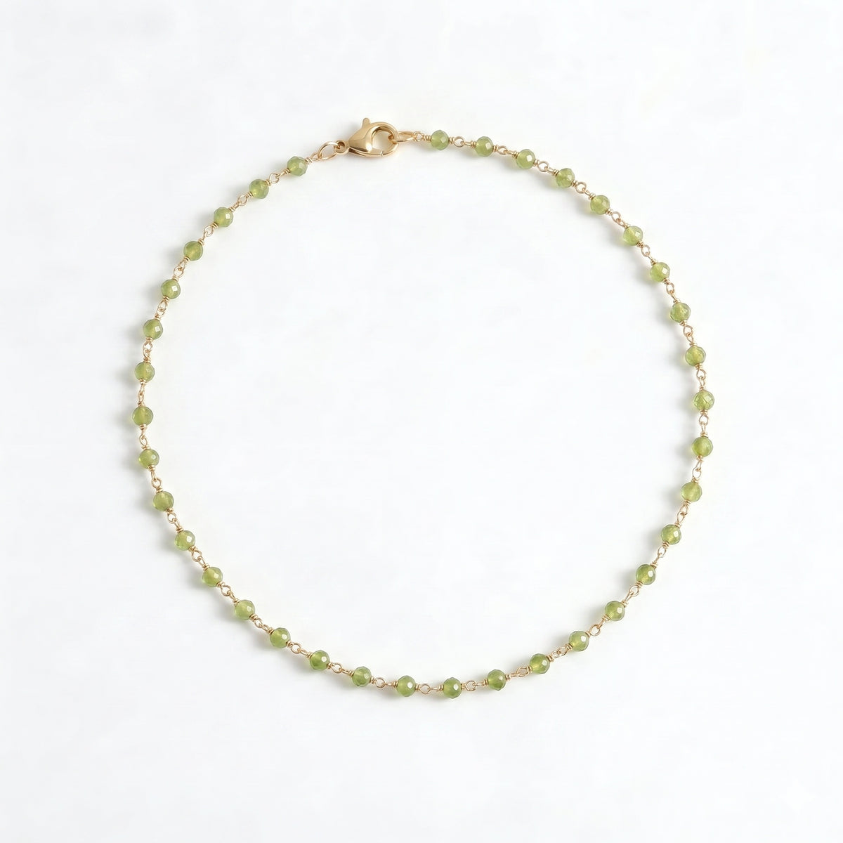 The Dainty Station: Gemstone Beaded Gold Necklace