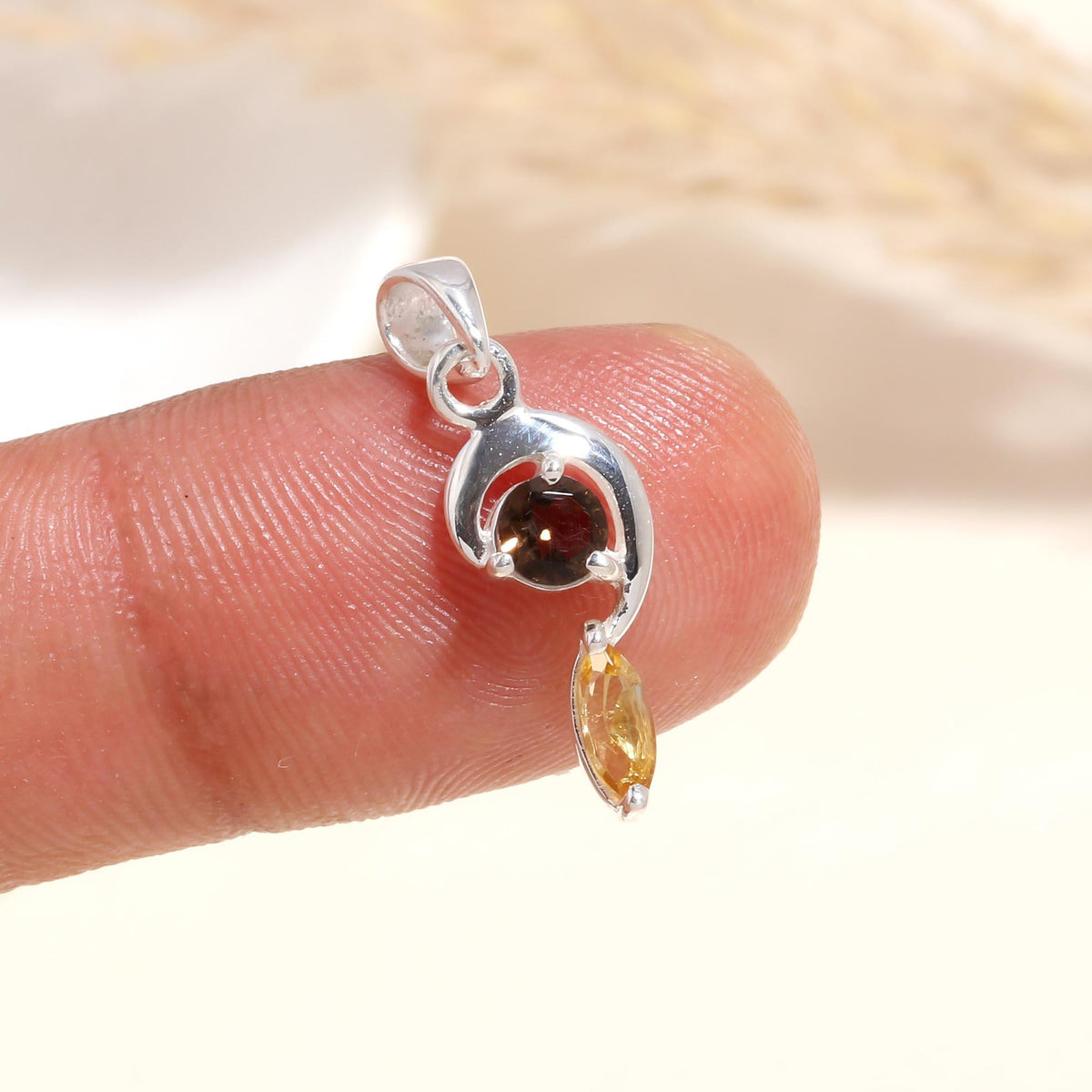The Celestial Duo: Abstract Dainty Charm