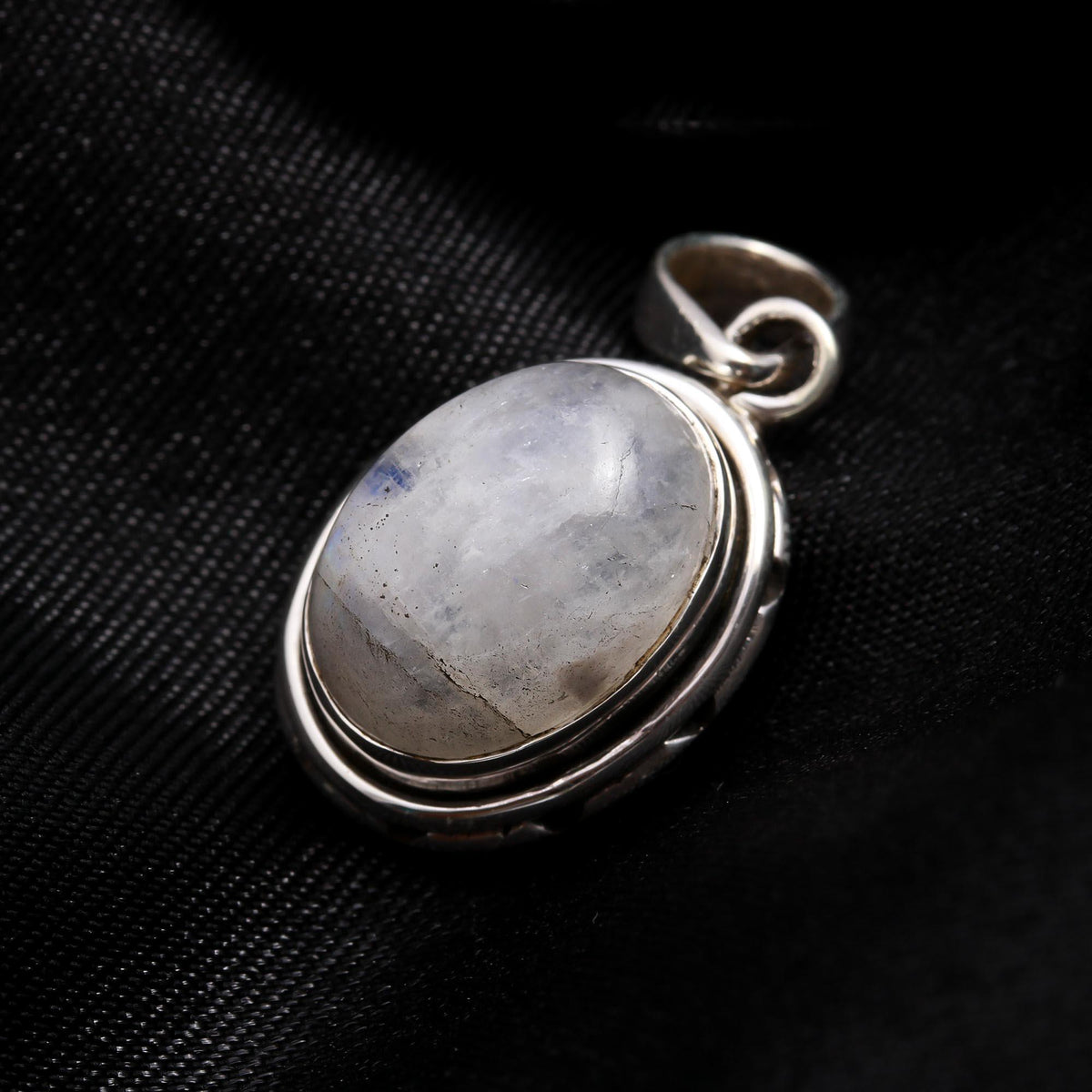 The Ethereal Moonstone: Bold Rainbow Moonstone Pendant