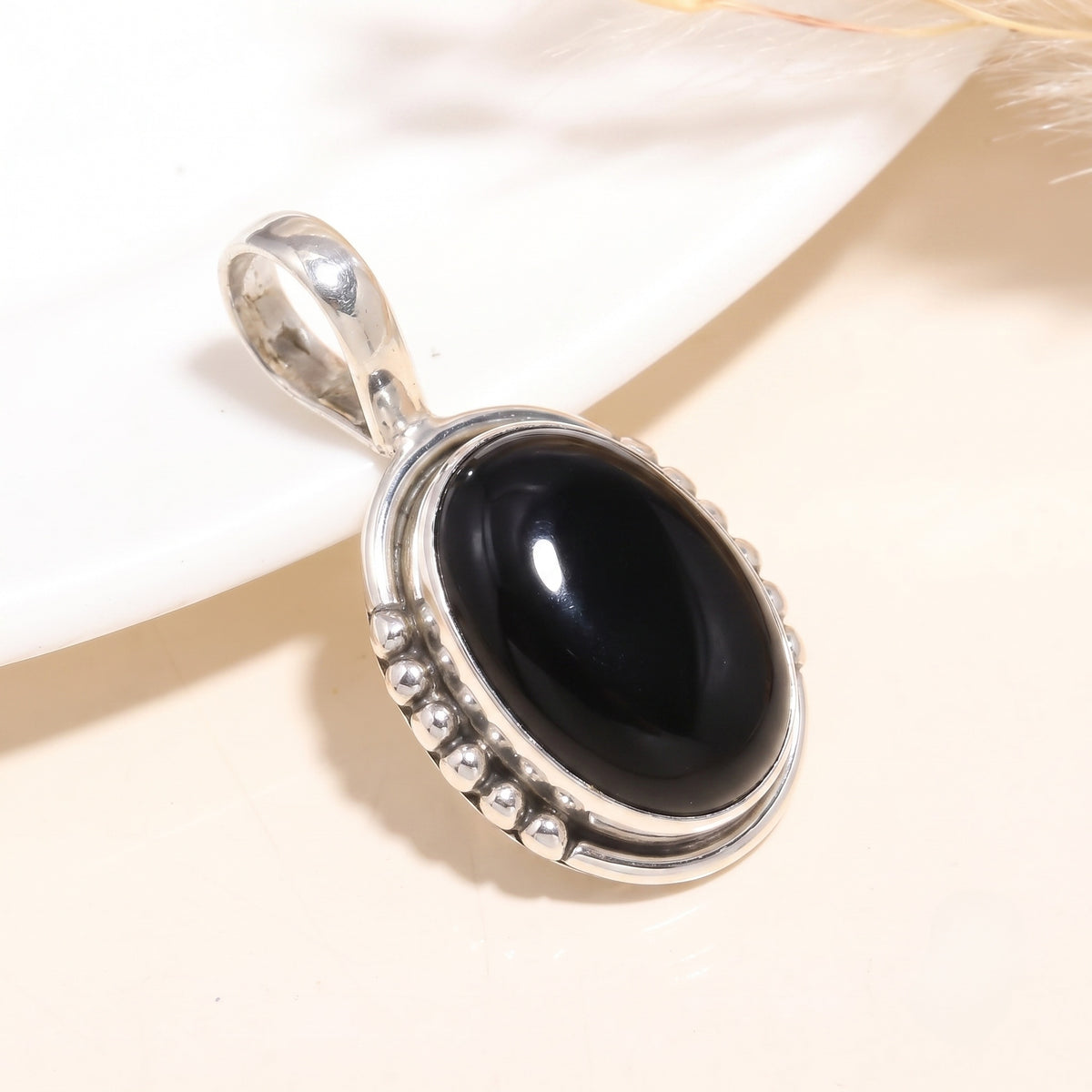 925 Sterling Silver Smoky Quartz Gemstone Pendant