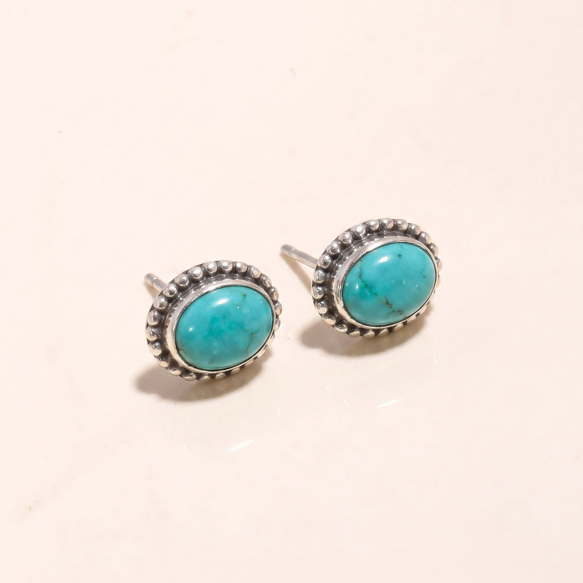 925 Sterling Silver Amethyst Vintage Stud Earrings