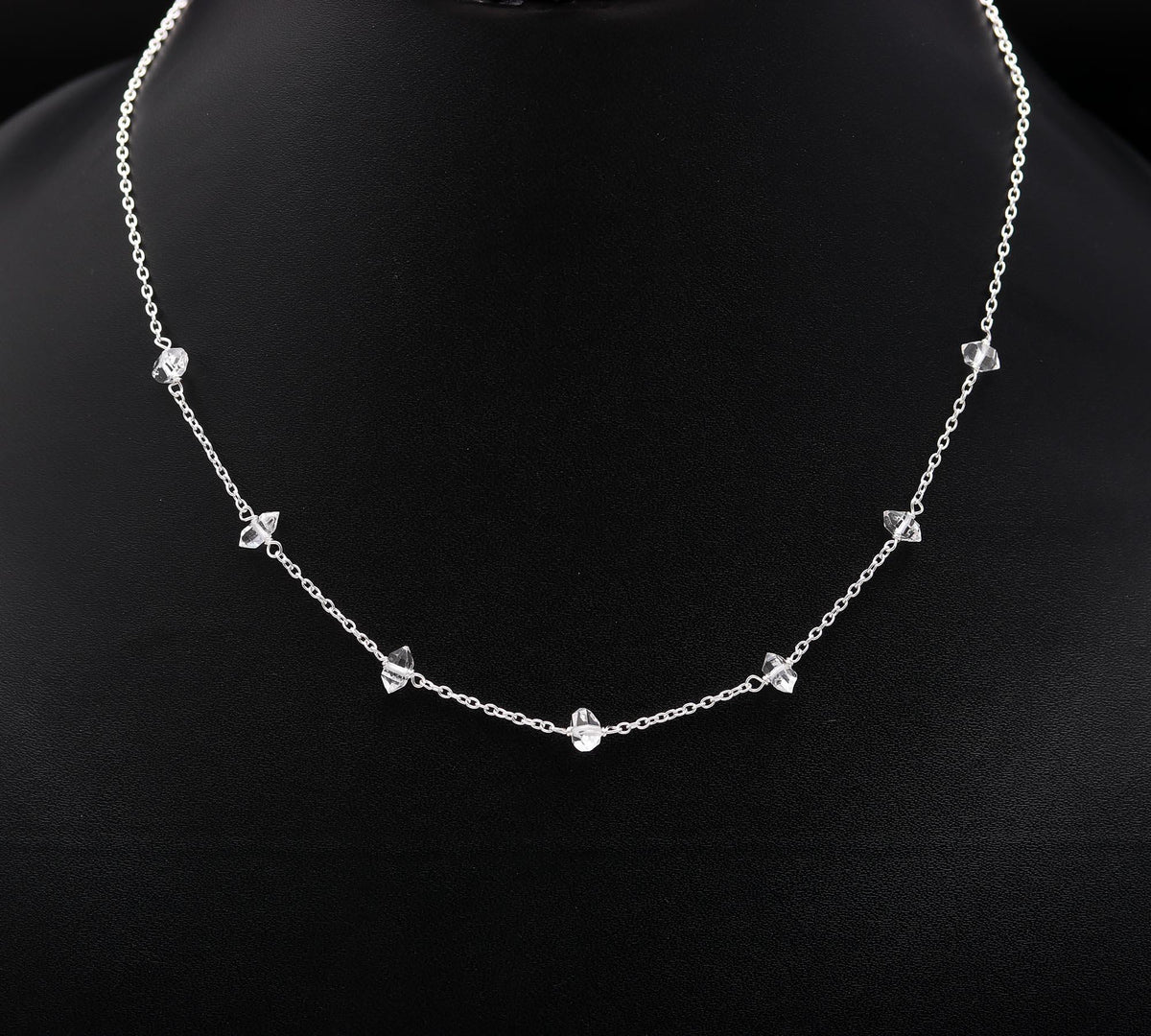 925 Silver Herkimer Diamond Necklace