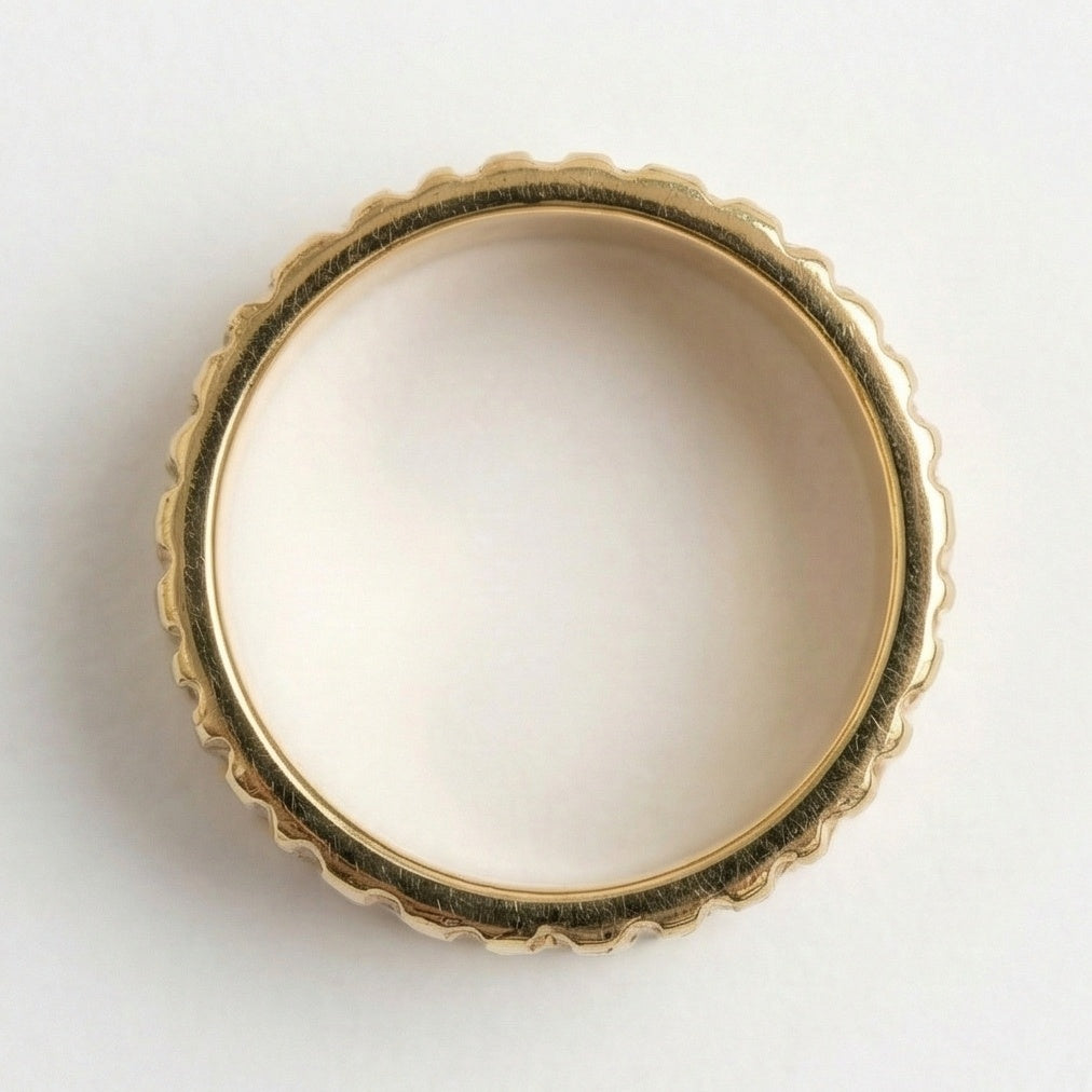 The Sequoia Bark: Wide Bark Band Ring