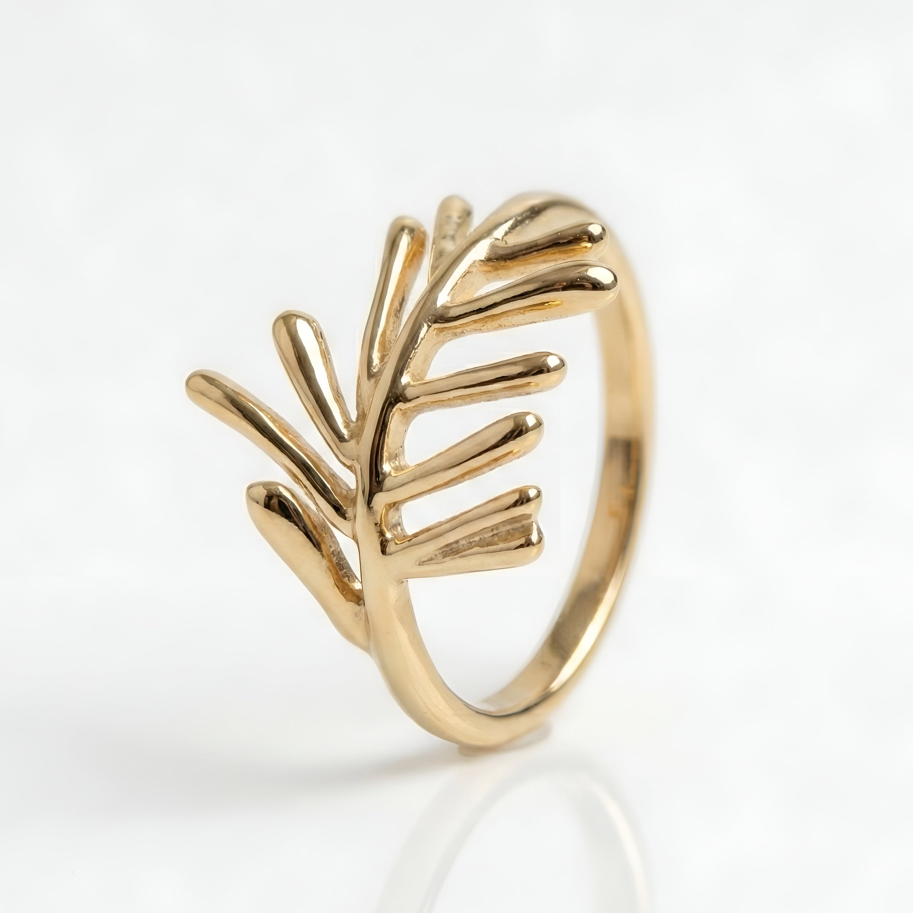 The Matisse Frond: Open Fern Leaf Ring