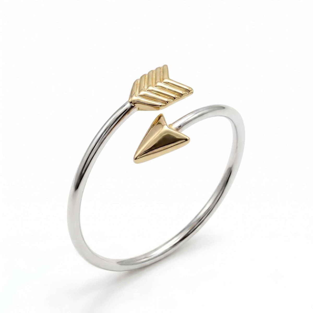 The Guiding Arrow: Two-Tone Wrap Ring