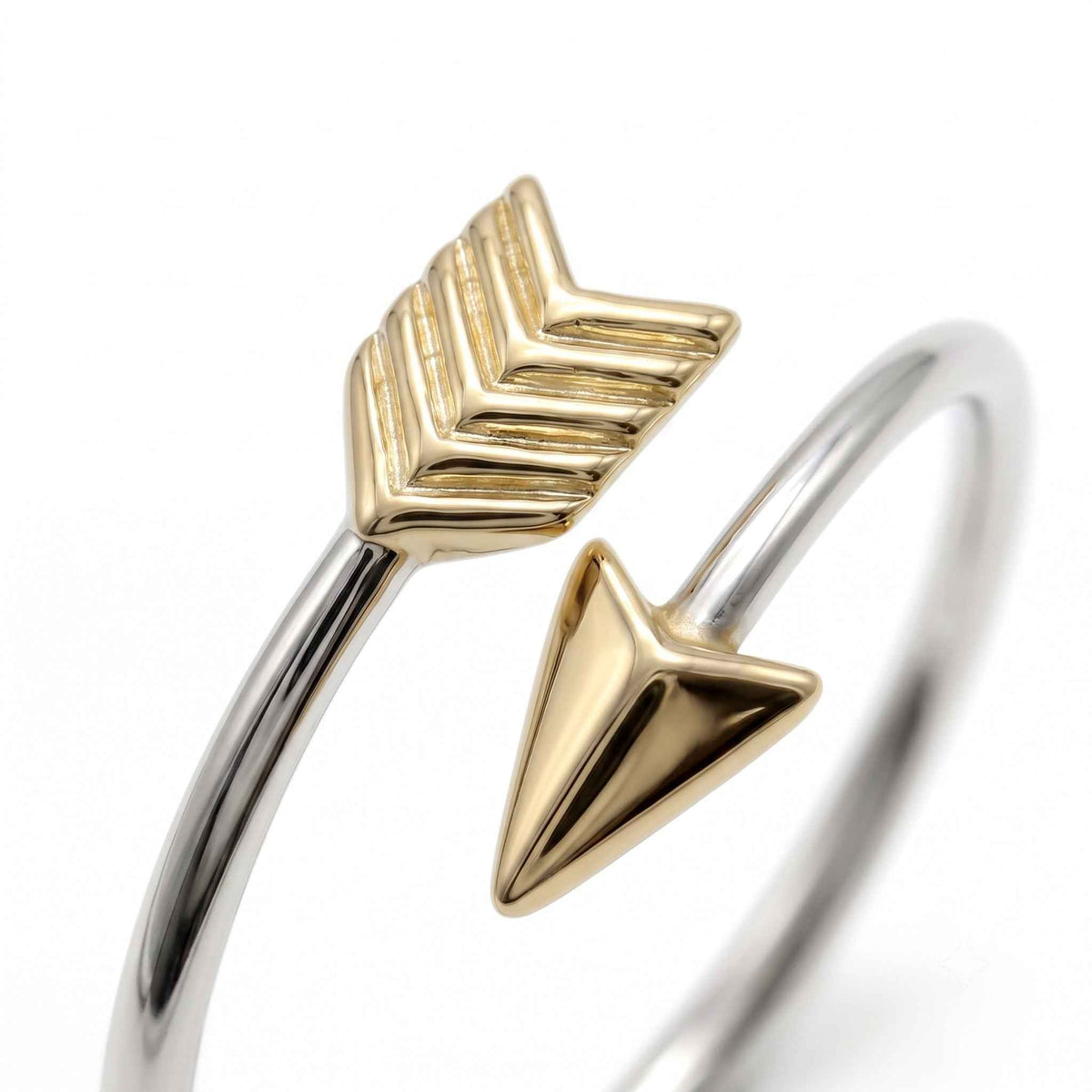 The Guiding Arrow: Two-Tone Wrap Ring