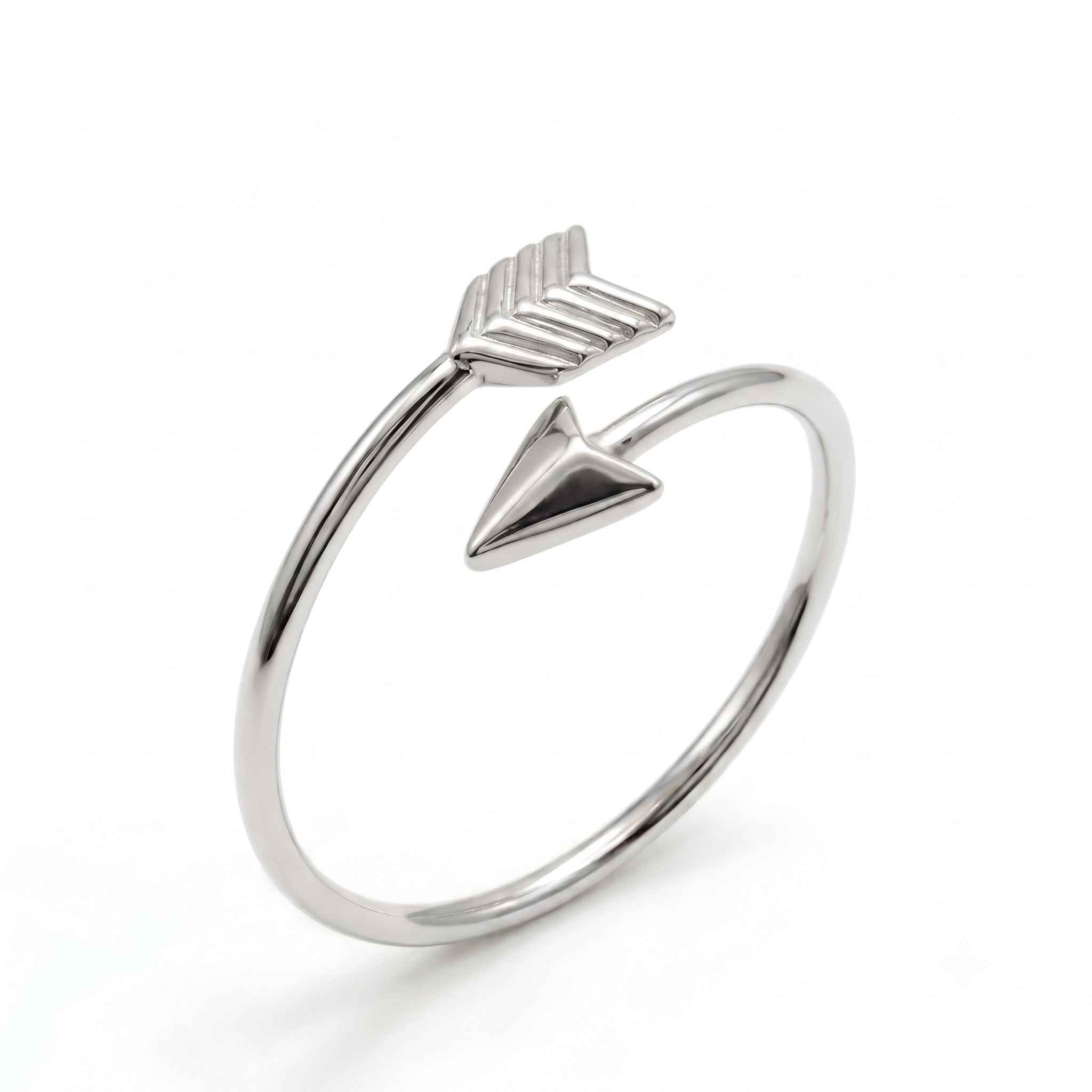 The Guiding Arrow: Two-Tone Wrap Ring