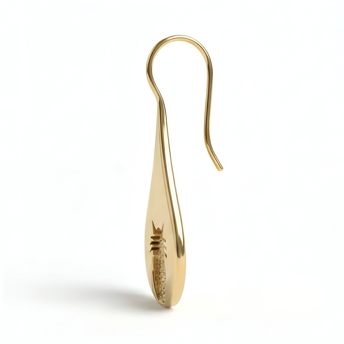 The Bastet Teardrop: Cat Silhouette Drop Earrings