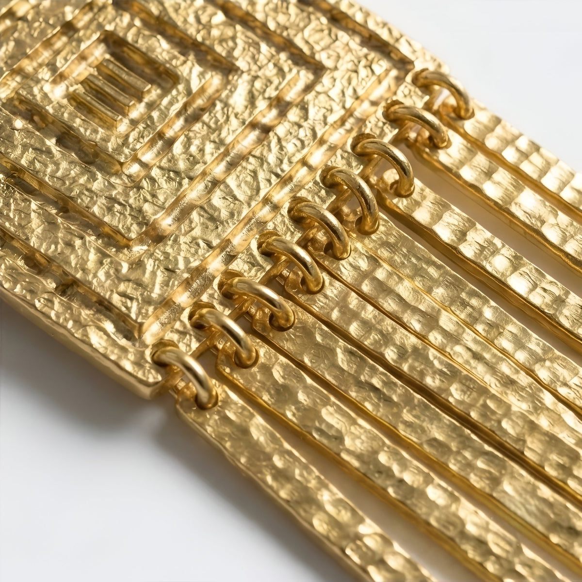 The Mesopotamia Fringe: Spiral Fringe Earrings