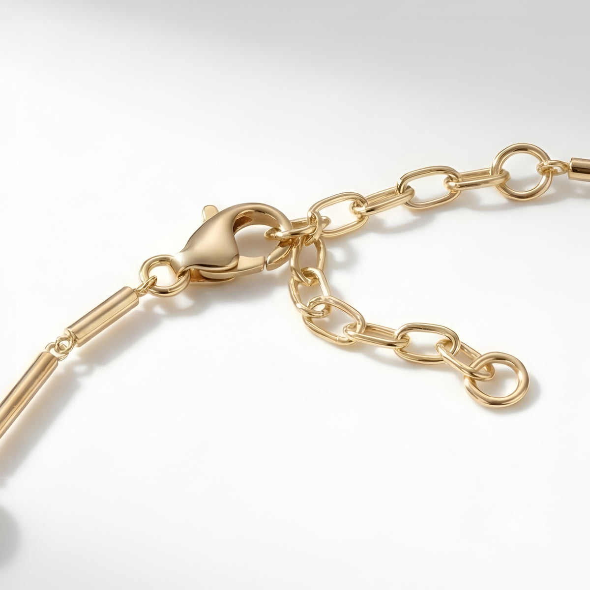The Mikimoto Morse: Pearl Gold Bar Station Necklace
