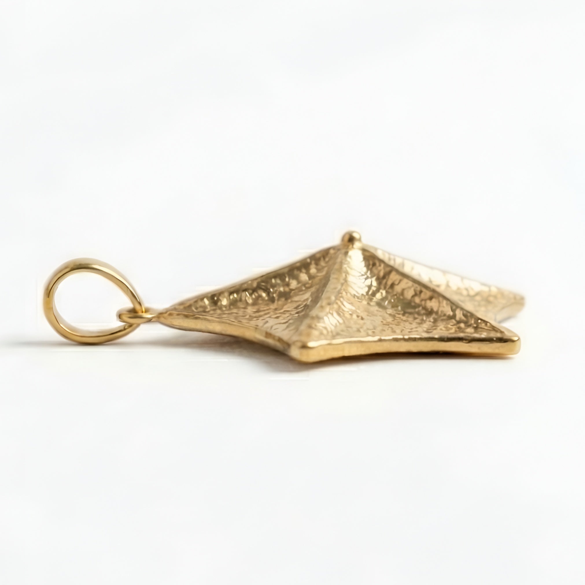 The Polaris Charm: Hammered Star Charm