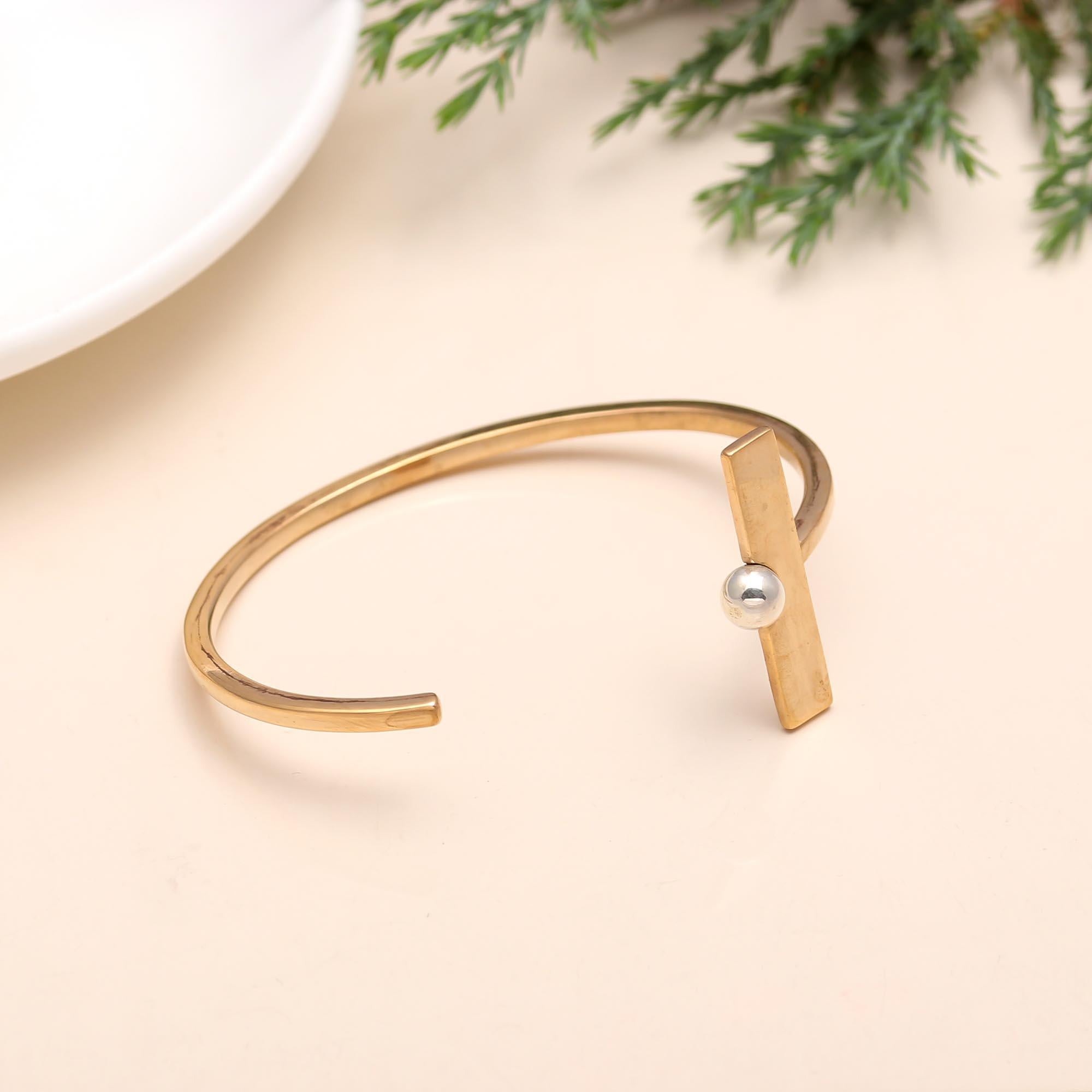 The Modern Dual: Open Gold Cuff