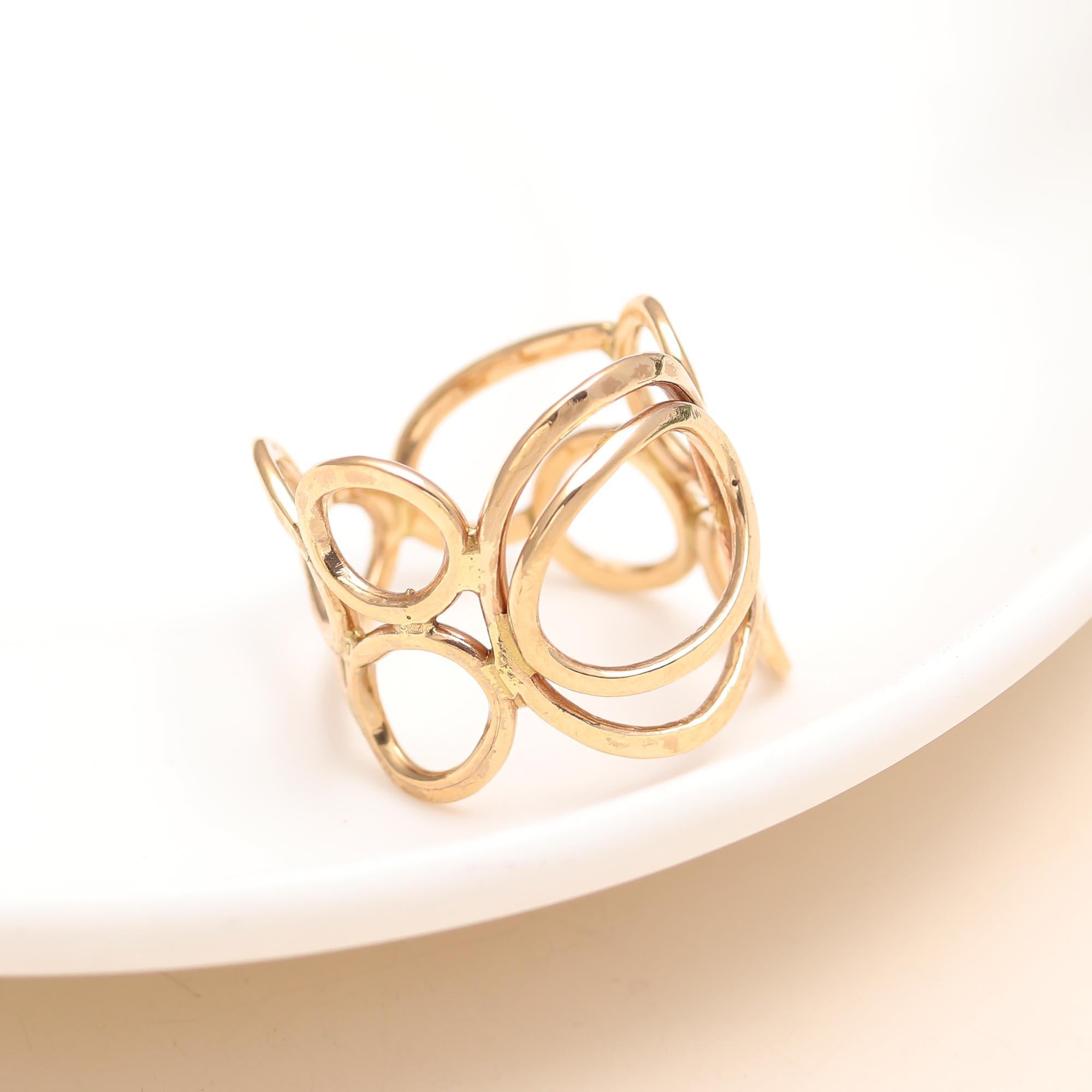 The Golden Bubble: Open Circle Cluster Ring