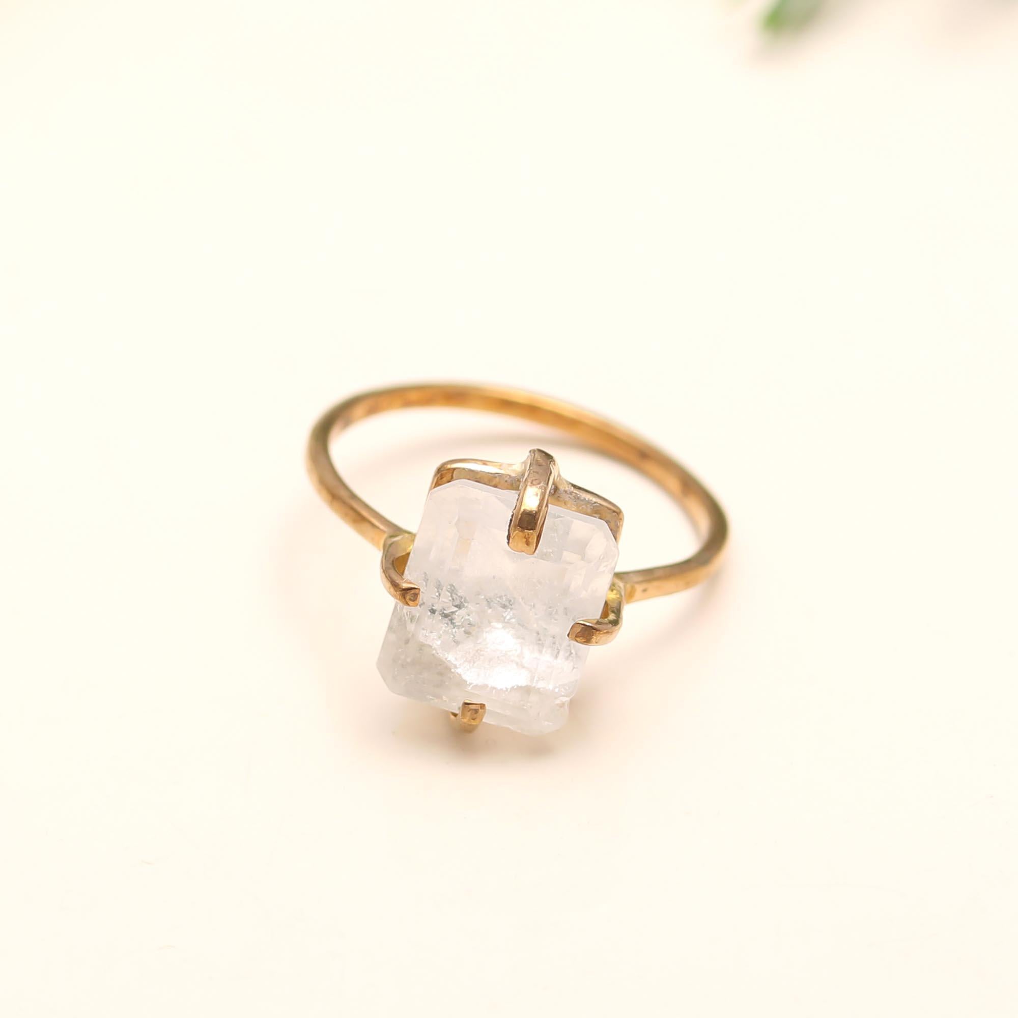 The Raw Crystal: Herkimer Style Quartz Ring