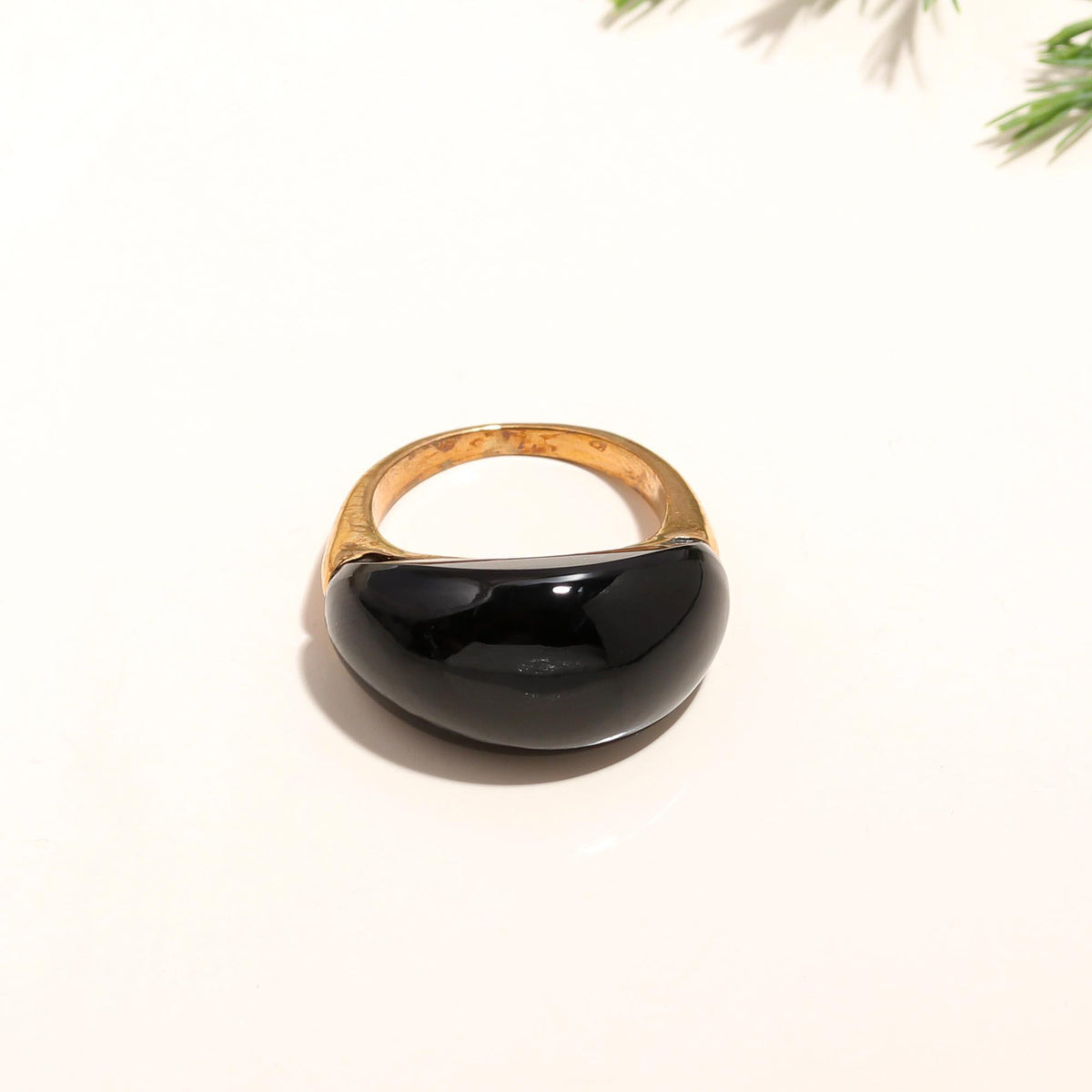 The Bold Onyx: High Dome Statement Ring