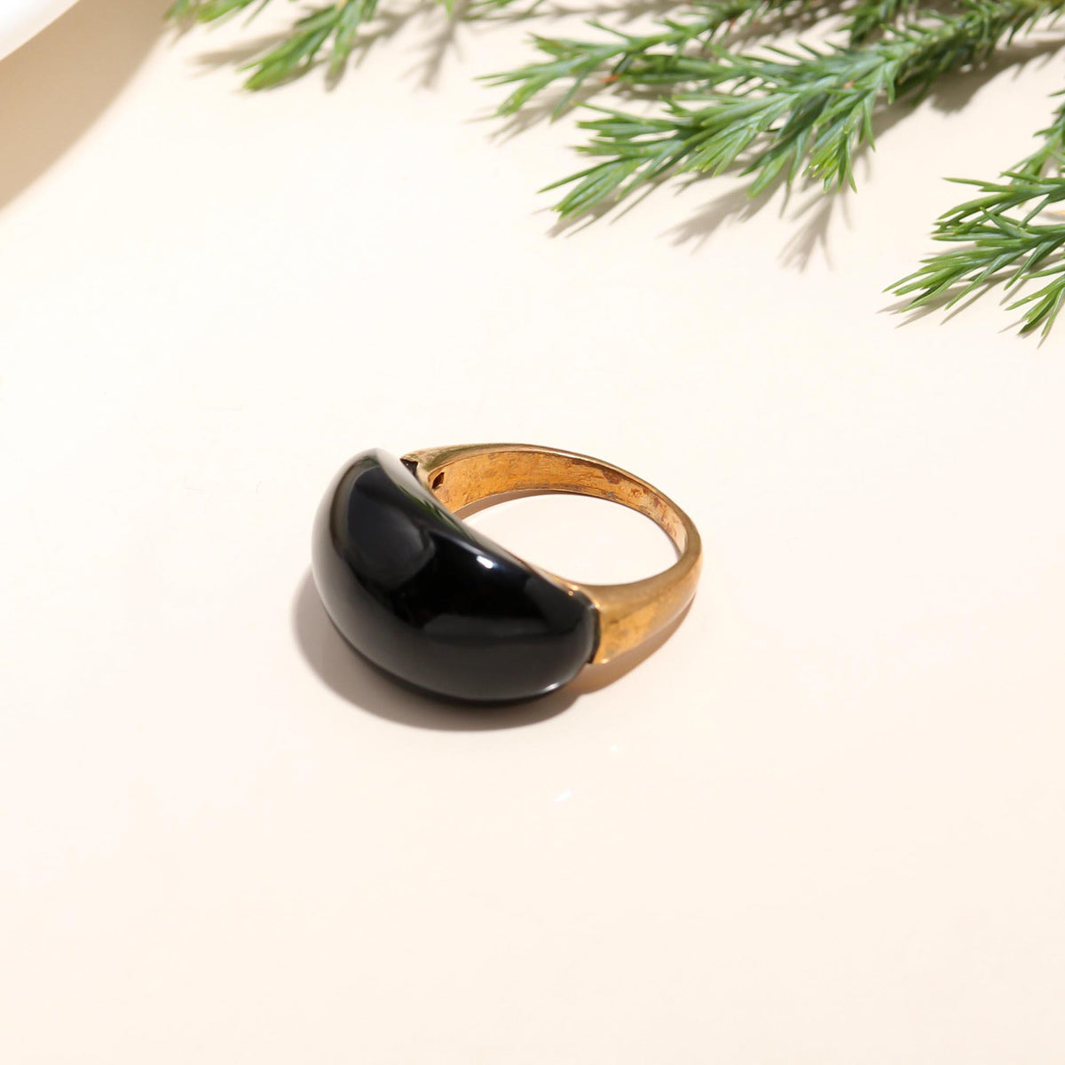The Bold Onyx: High Dome Statement Ring