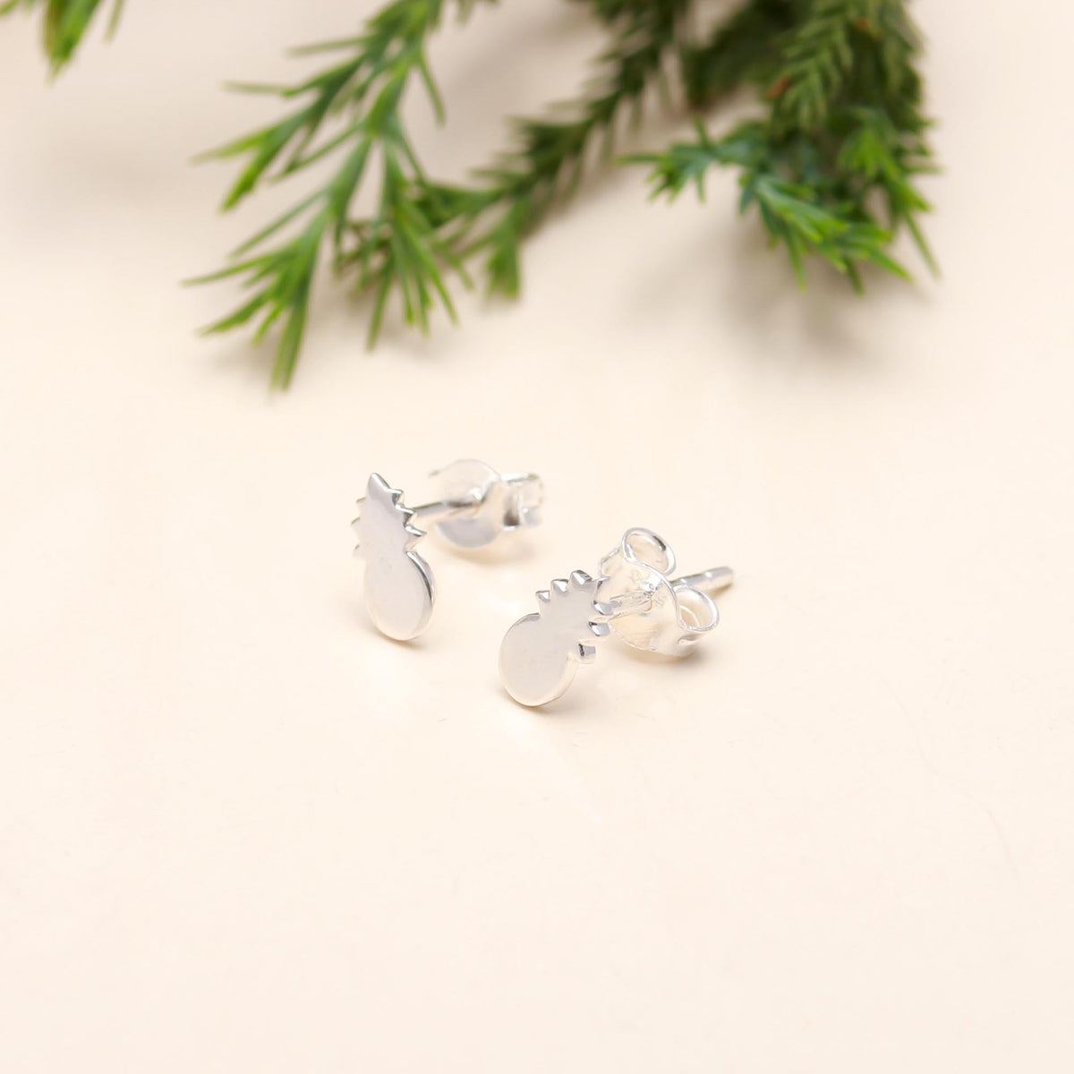 925 Silver Pineapple Stud Earrings