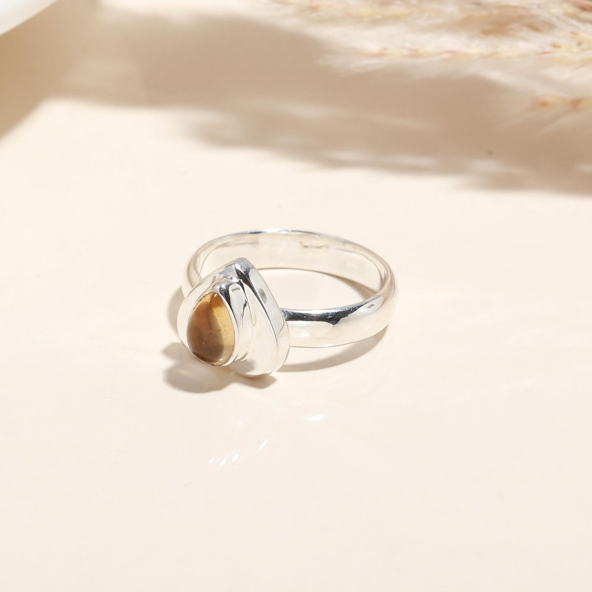 925 Sterling Silver Citrine Ring