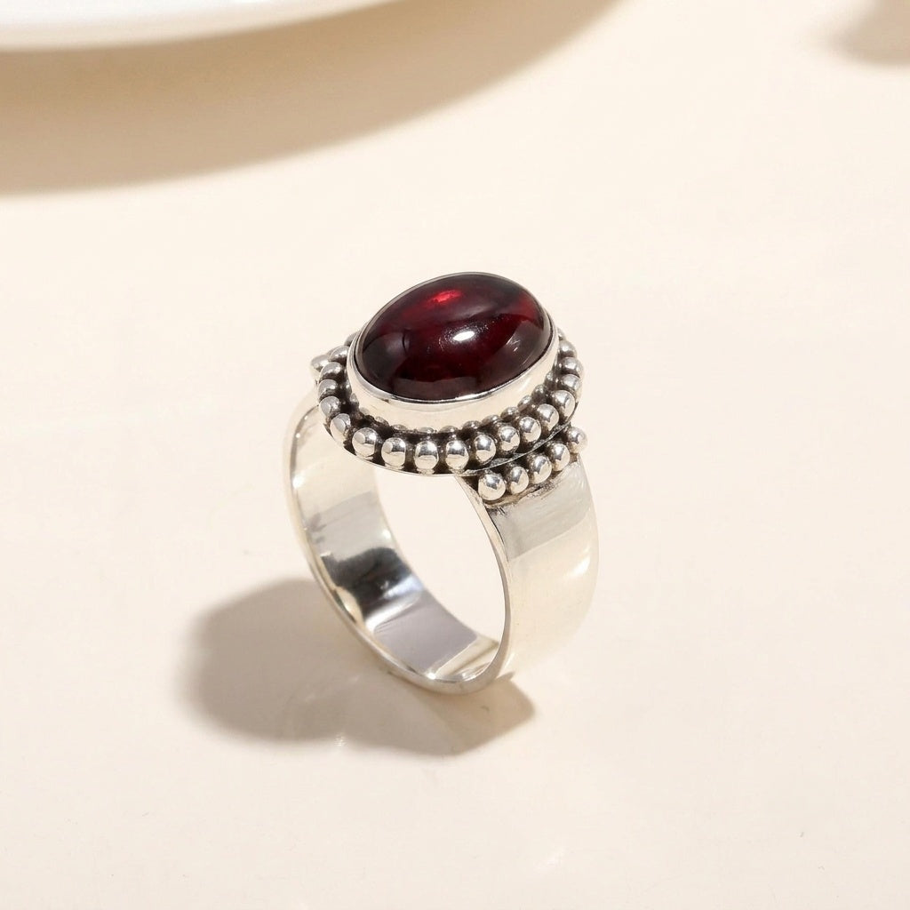 925 Silver Oval Turquoise Ring