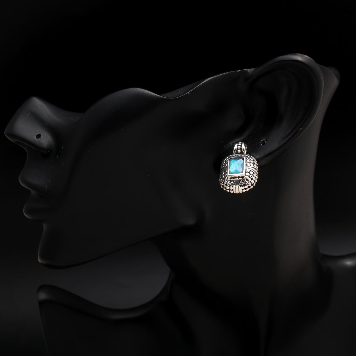 925 Silver Labradorite Drop Earrings