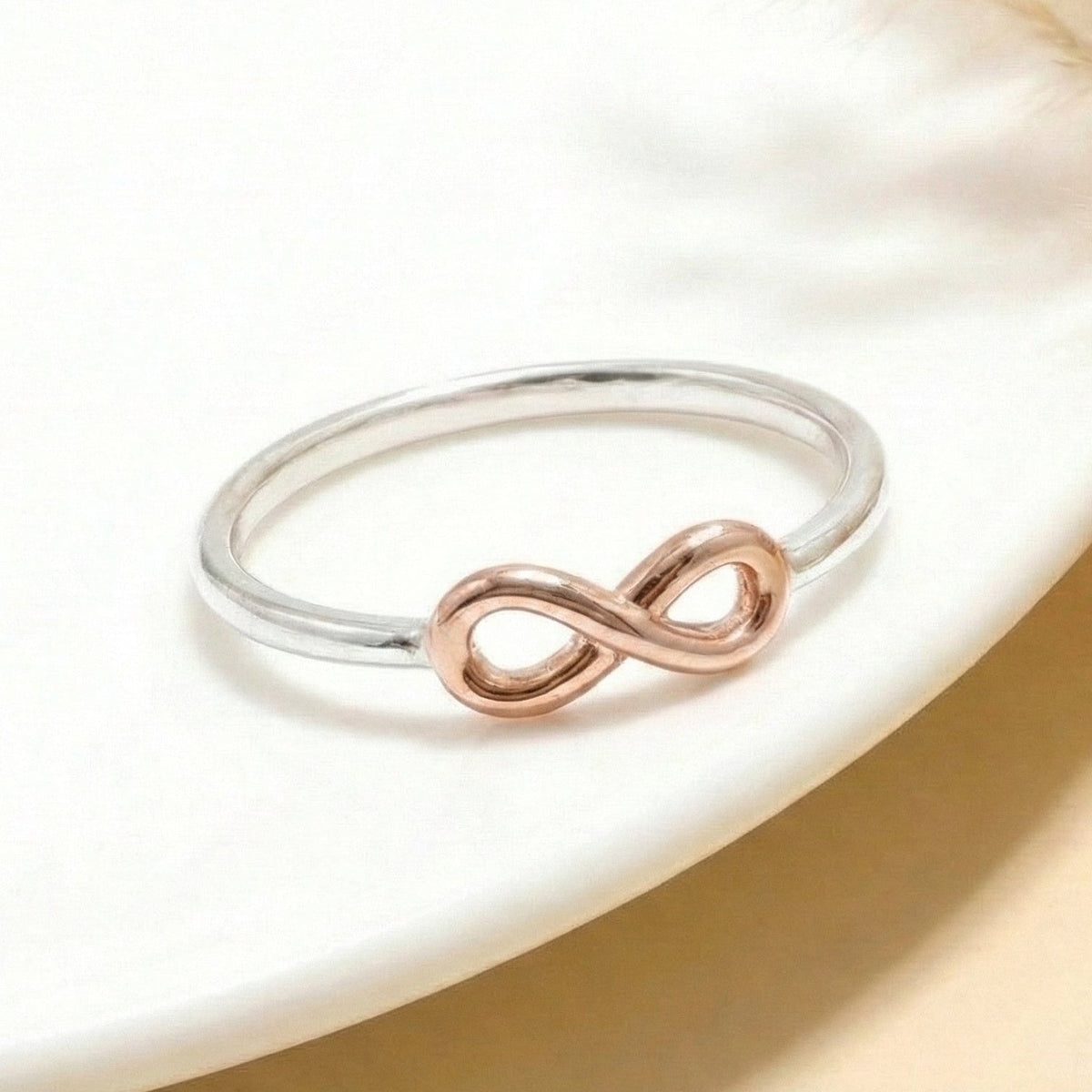 The Forever Knot: Two-Tone Infinity Promise Ring